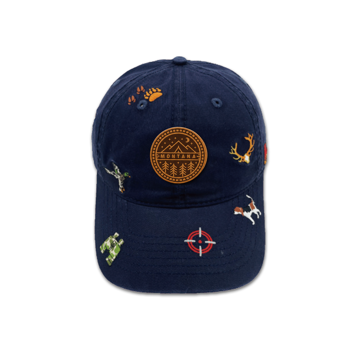 Montana Wilderness Lifestyle All Over Embroidered Baseball Cap