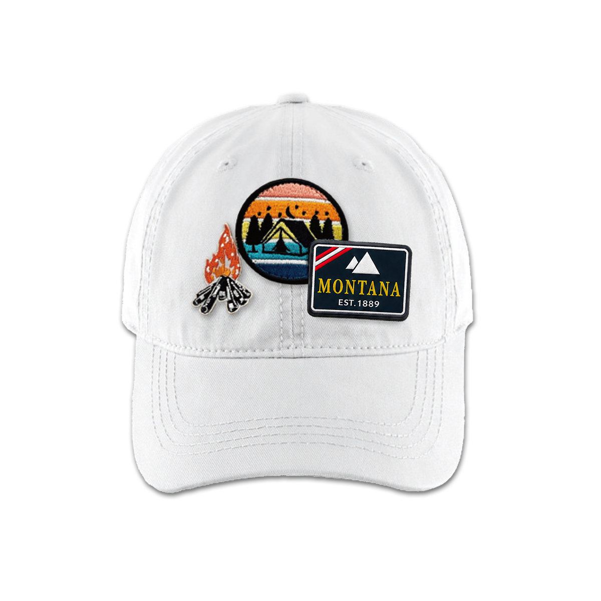 Montana Outdoor Lifestyle Triple Patches Embroidered Cap