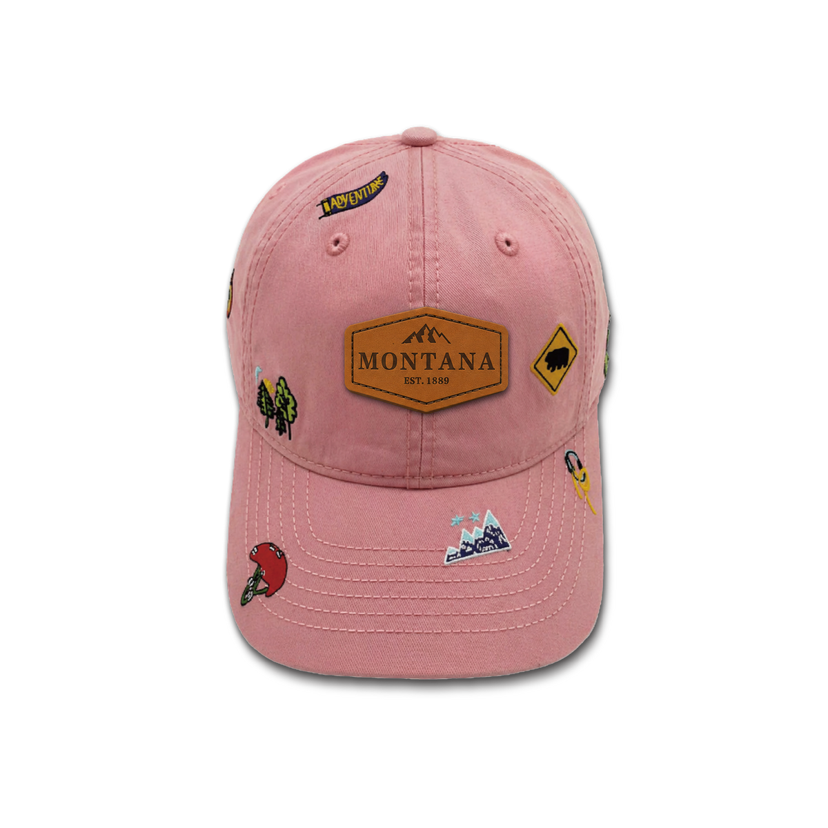 Montana Wilderness Explorer All Over Embroidered Baseball Cap