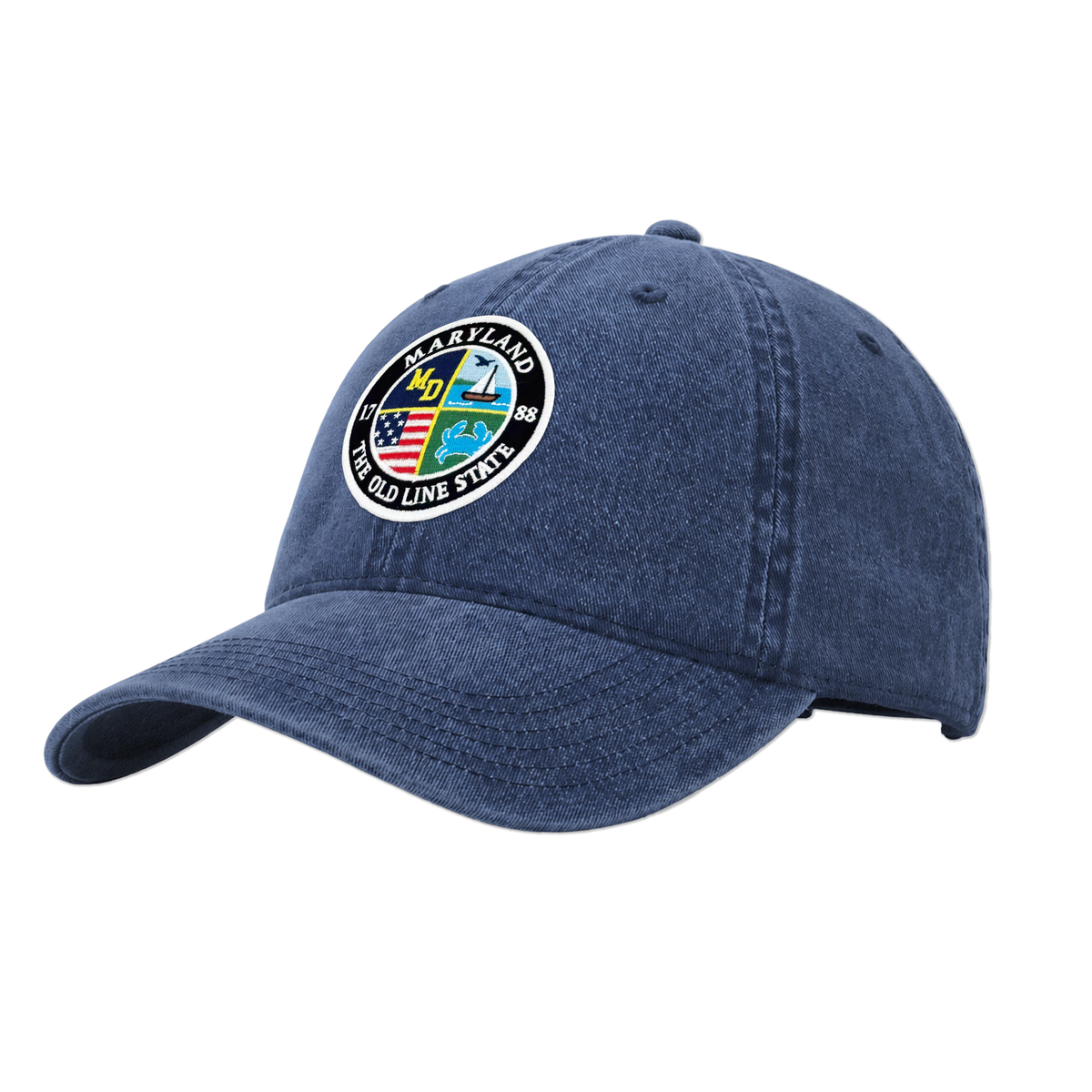 Maryland Heritage Pigment Dye Washed Cap - Vintage Baseball Hat