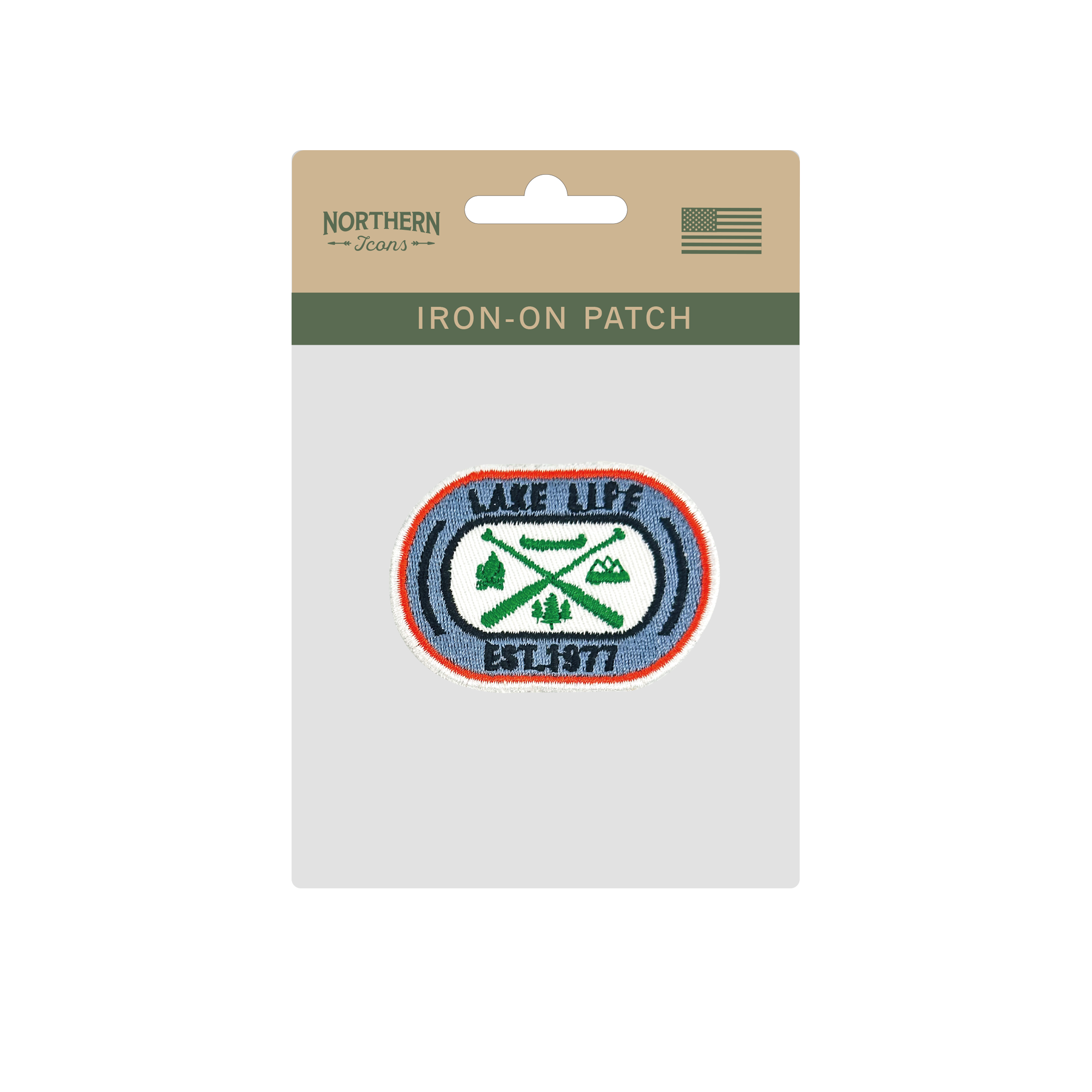 Lake Life Embroidered Iron On Embroidery Patch