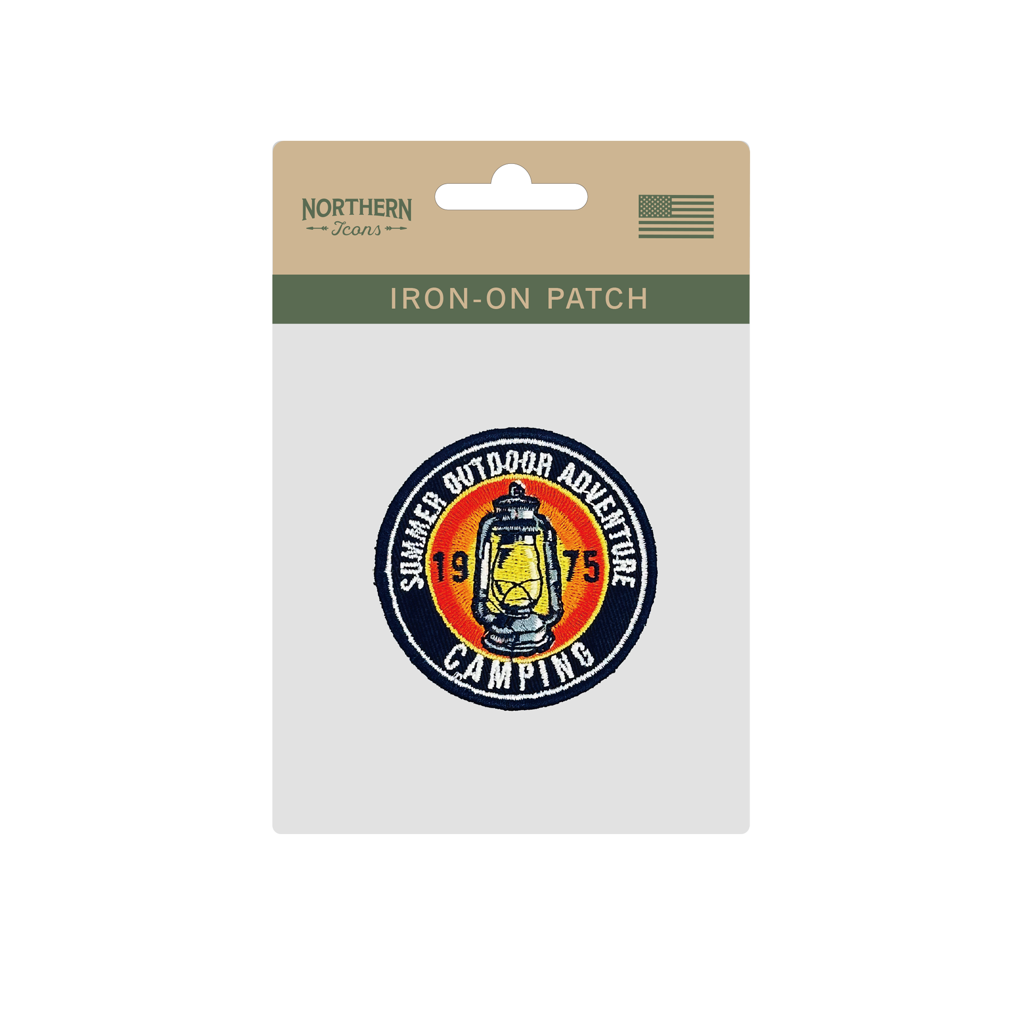 Camping Adventure Iron On Embroidery Patch