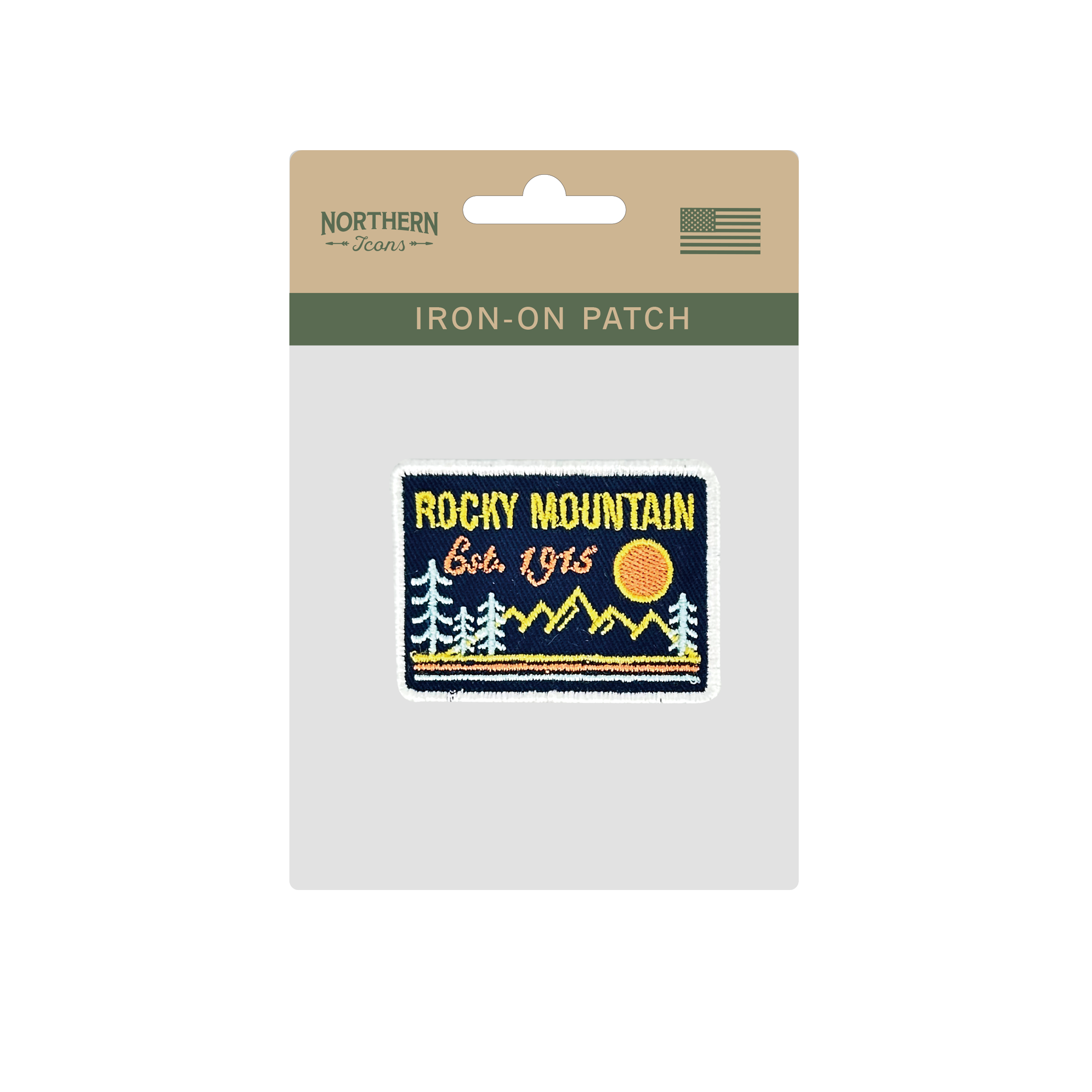 Rocky Mountain National Park Iron On Embroidery Patch