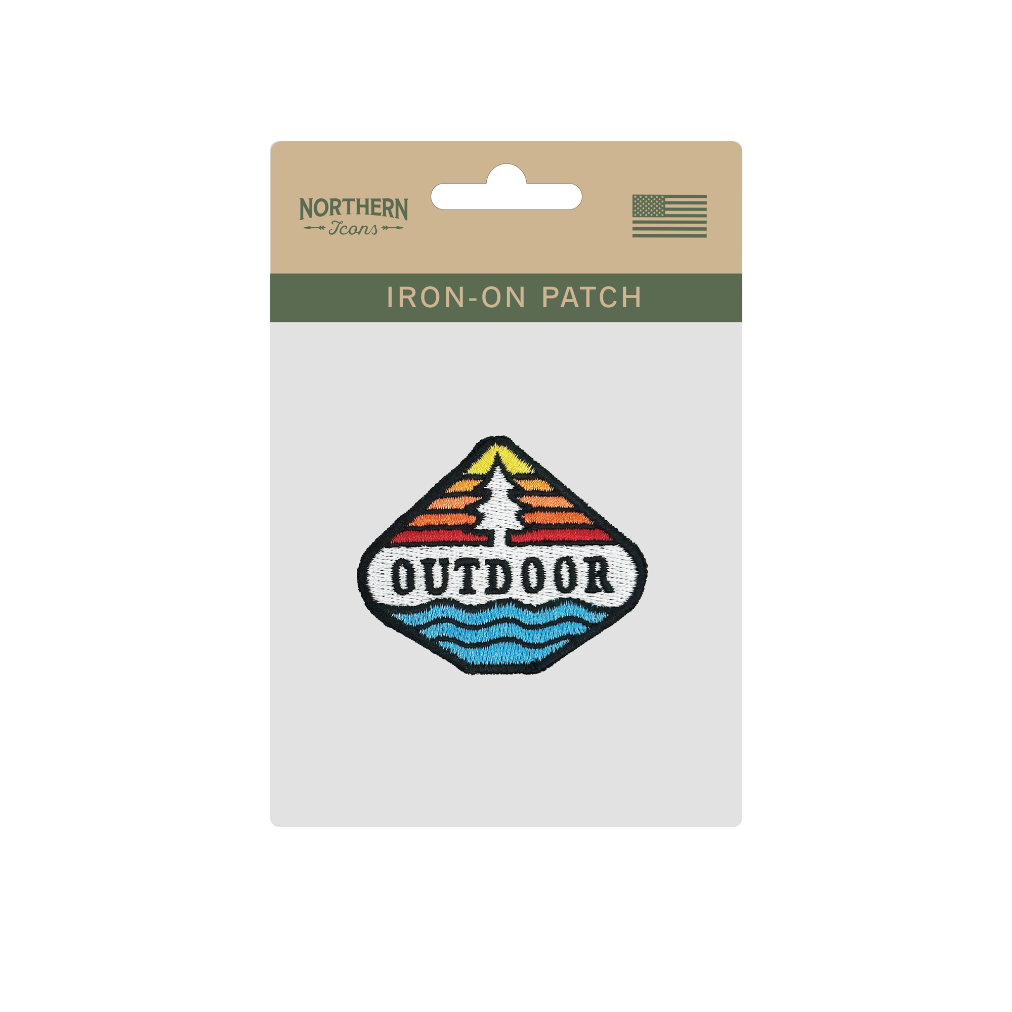 Outdoor Adventure Iron On Embroidery Patch