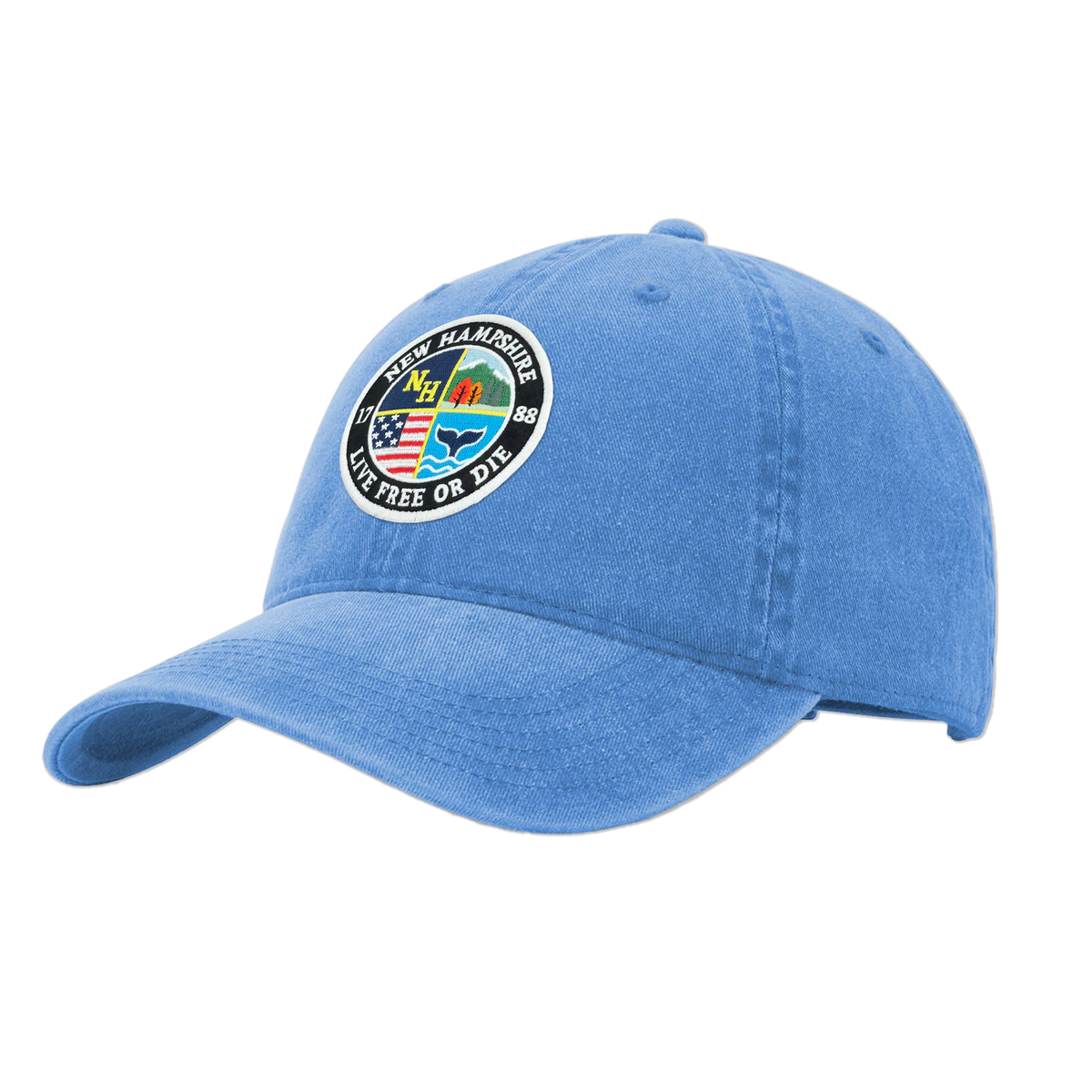 New Hampshire Pigment Dye Washed Baseball Cap | Vintage Outdoor Travel Hat