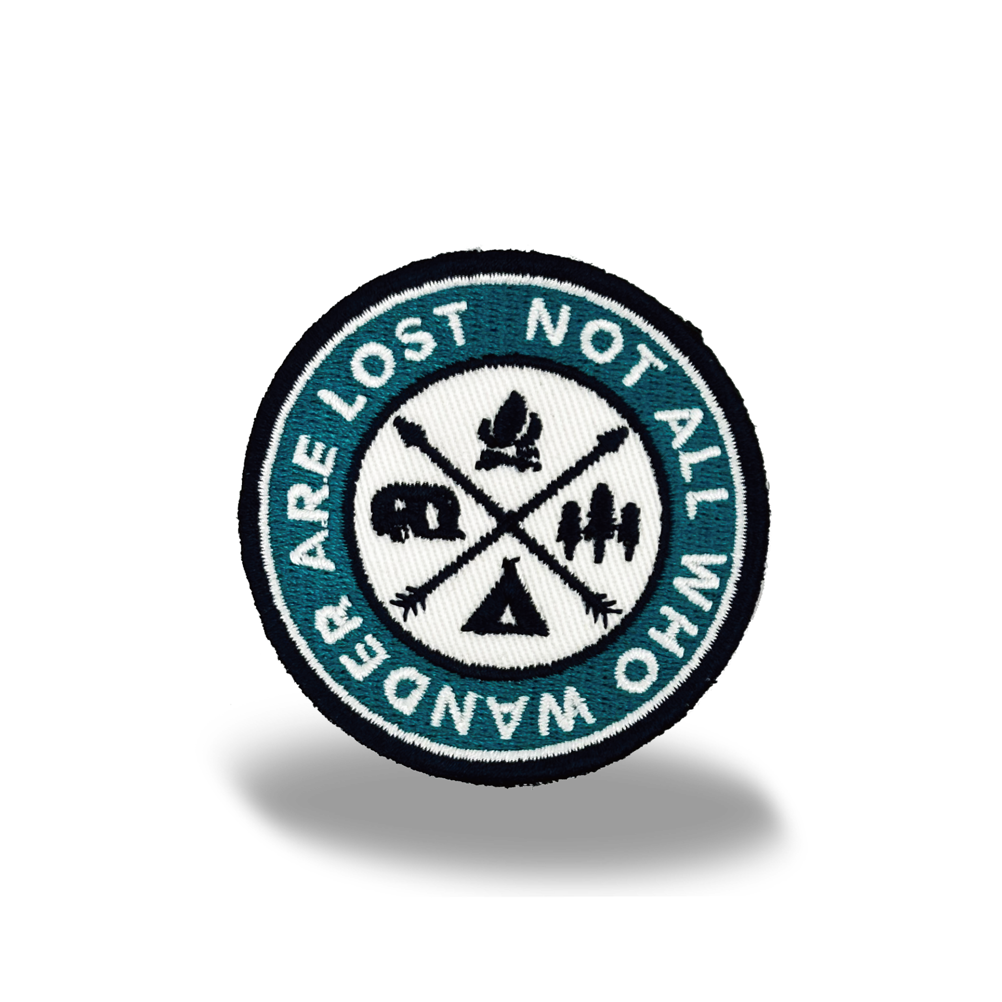 Not All Who Wander Are Lost Iron On Embroidery Patch