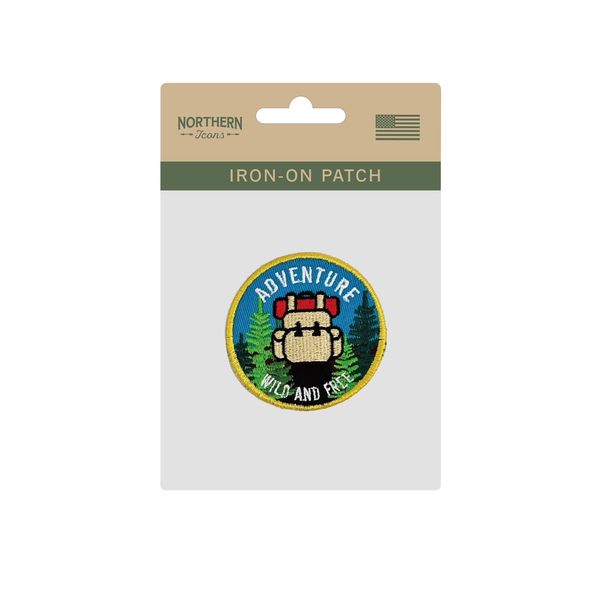 Adventure Wild and Free Iron On Embroidery Patch
