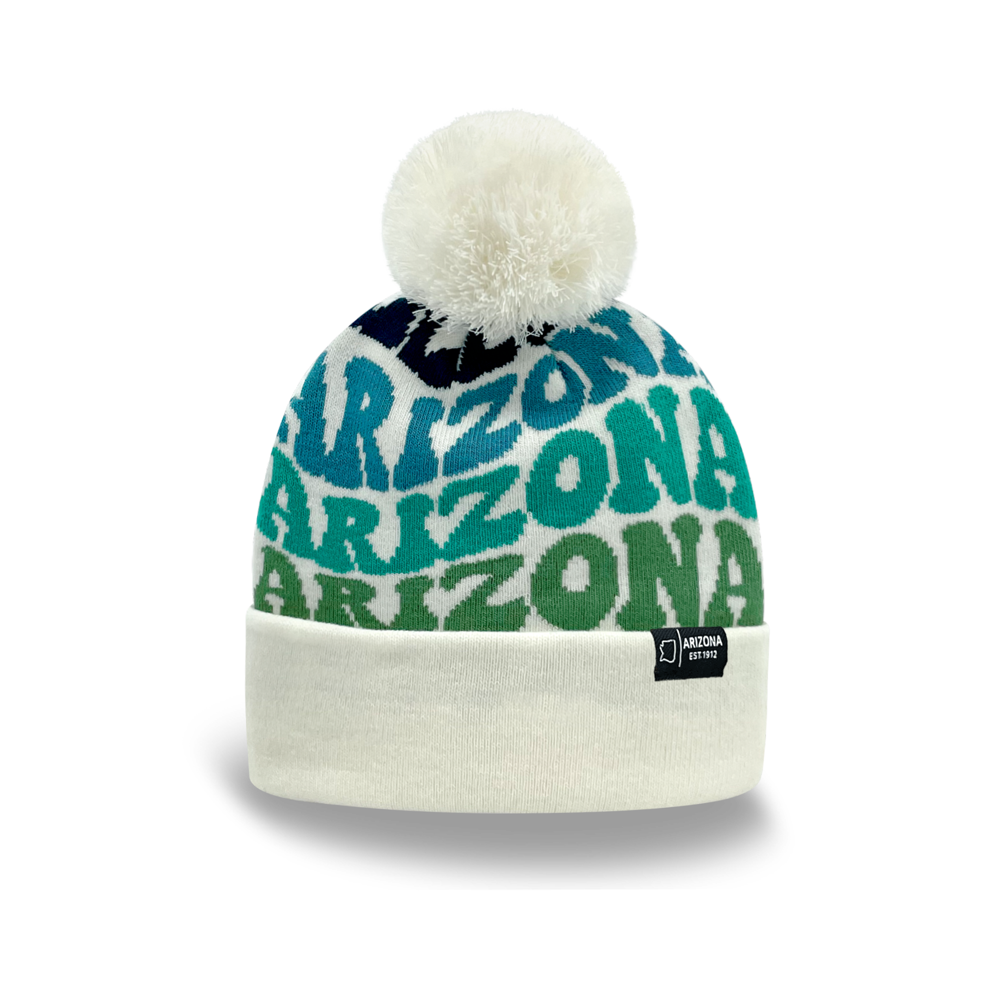 ARIZONA Colorful Pom Pom Beanie - Warm Knitted Winter Hat
