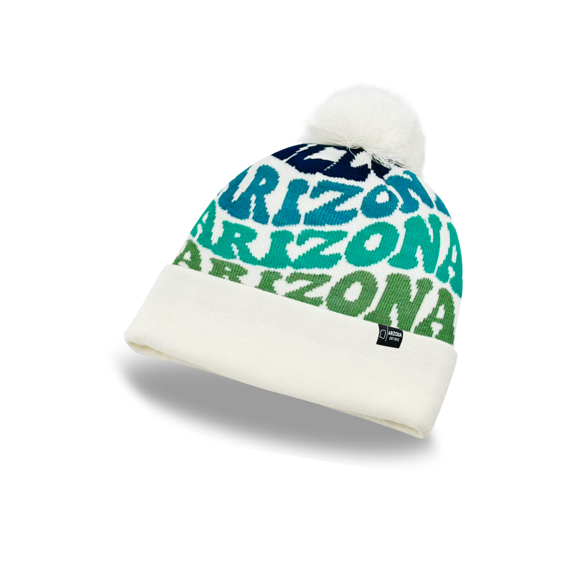 ARIZONA Colorful Pom Pom Beanie - Warm Knitted Winter Hat