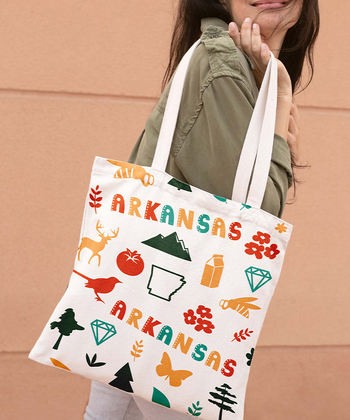 Arkansas Nature & Icons Tote Bag