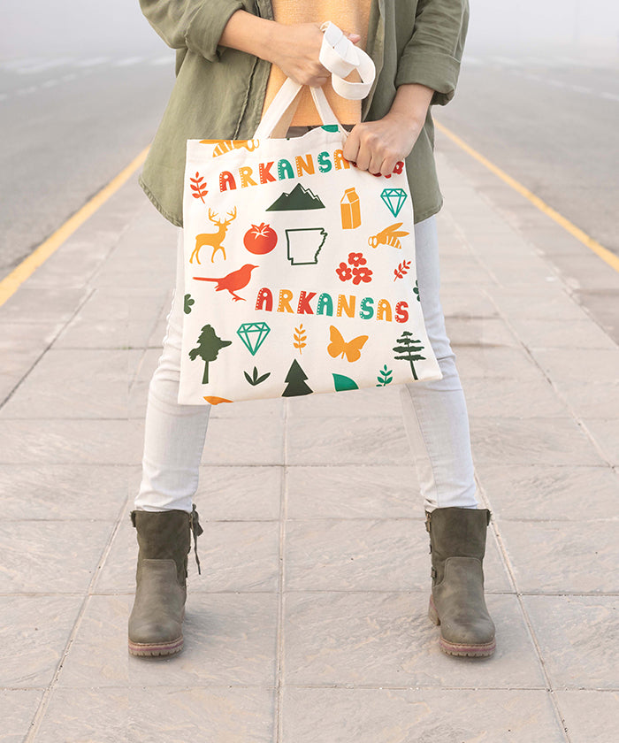 Arkansas Nature & Icons Tote Bag