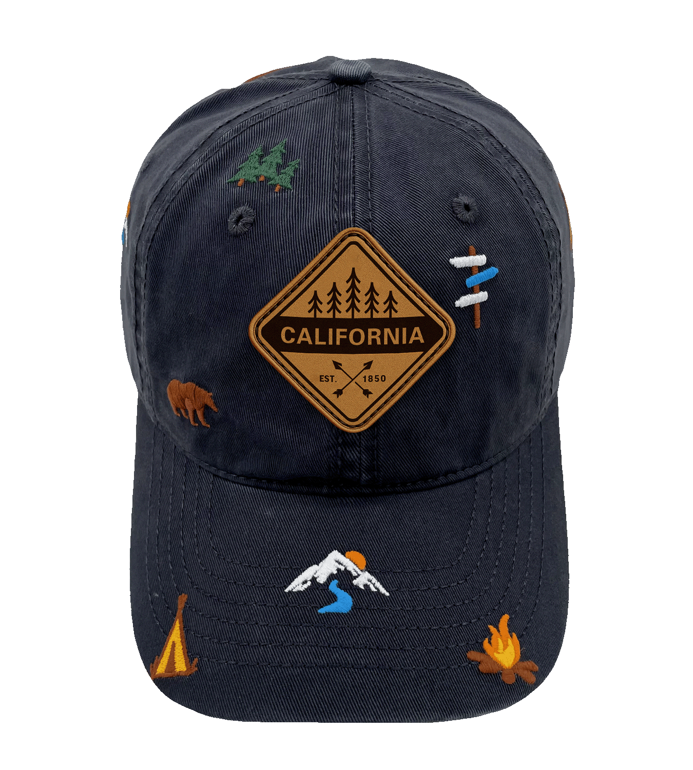 California Outdoor Adventure Baseball Cap for Hikers, Campers, and Travelers