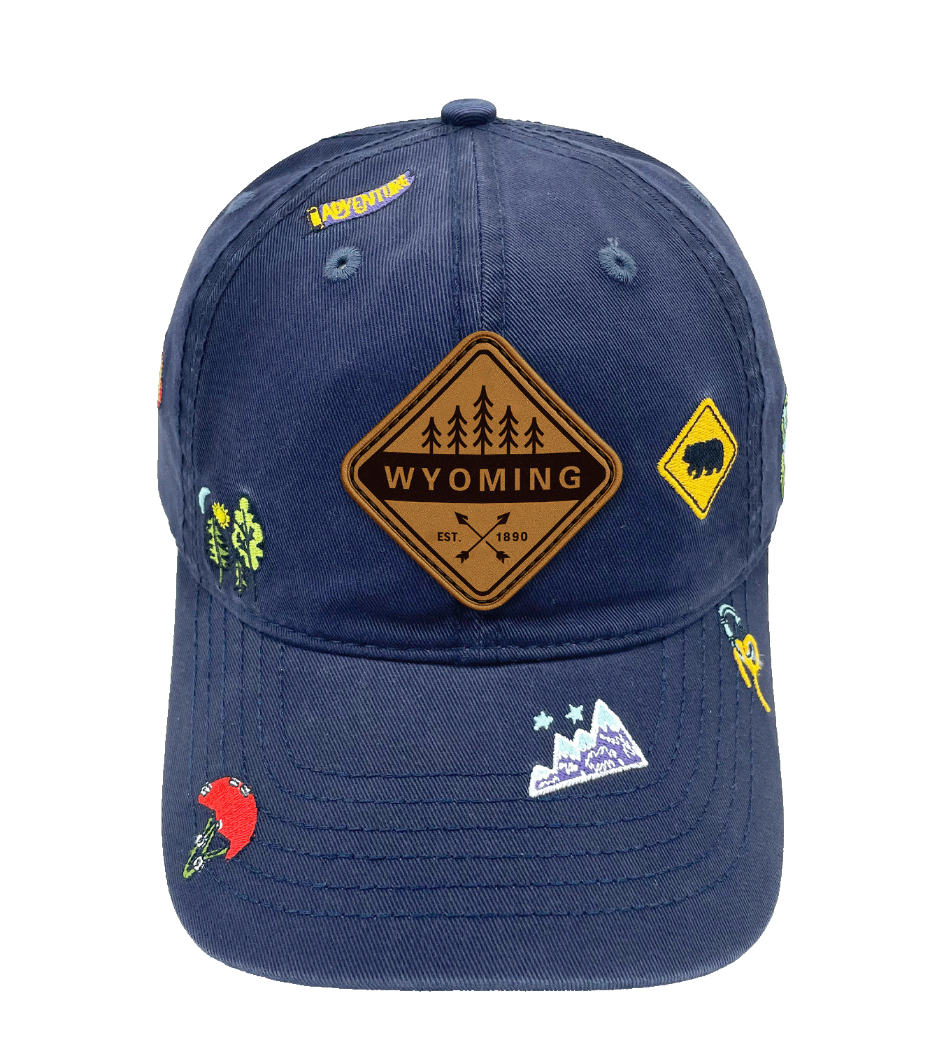 Wyoming Trail Badge Adventure Cap