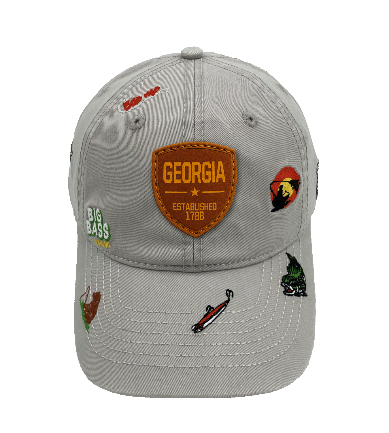 Georgia Fishing Adventure Baseball Cap for Anglers and Outdoor Enthusiasts