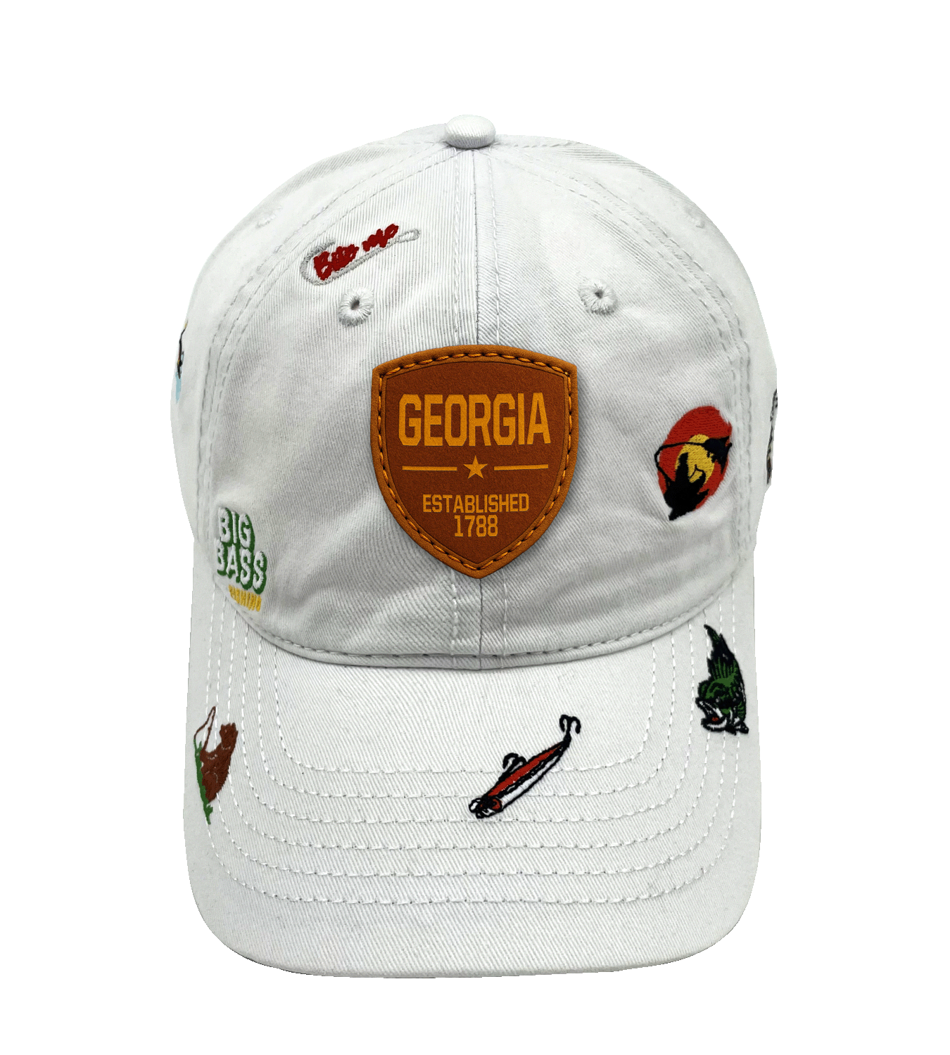 Georgia Fishing Adventure Baseball Cap for Anglers and Outdoor Enthusiasts