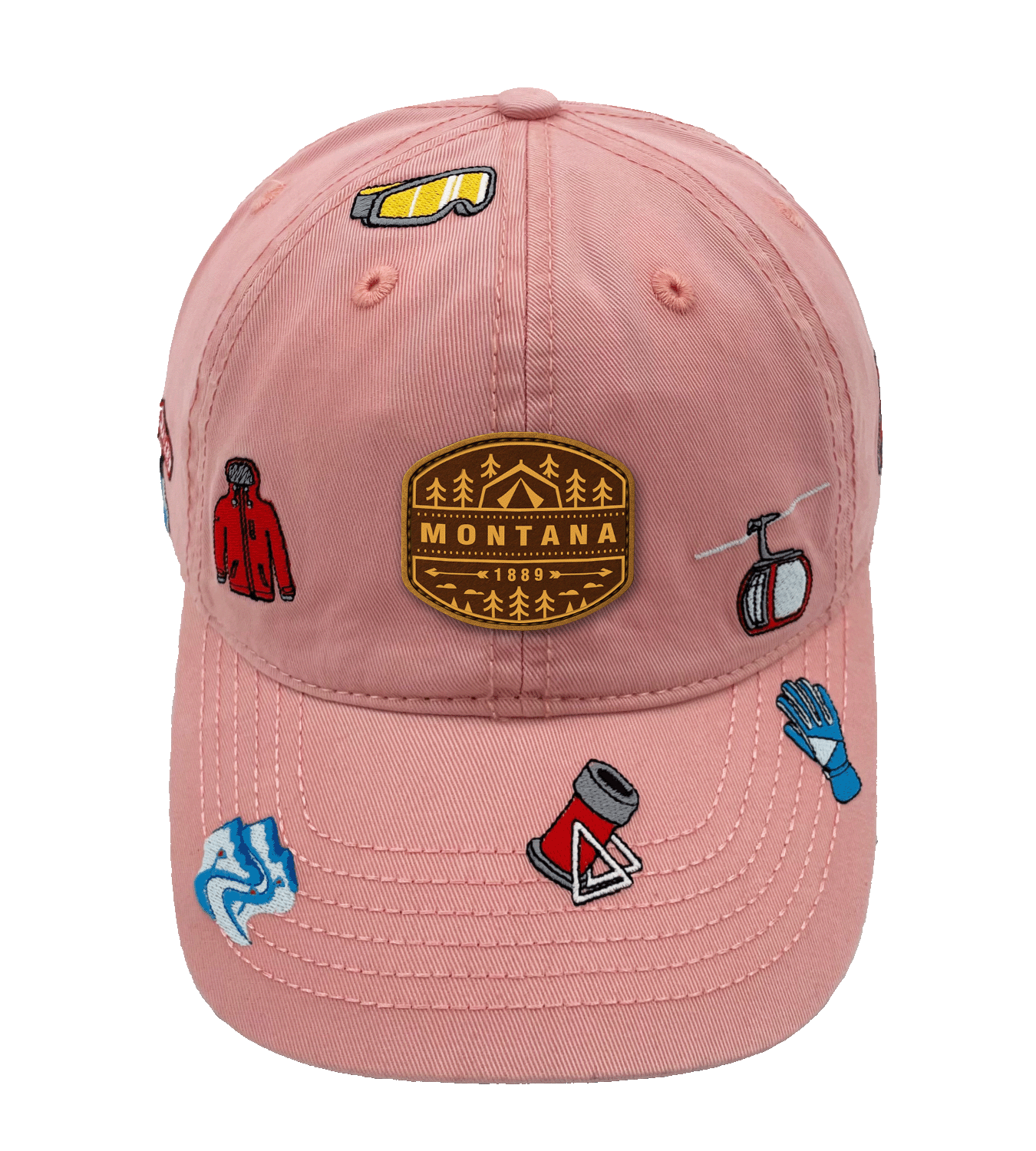 Big Sky & Whitefish Montana Embroidered Baseball Cap ¨C Adventure Hat