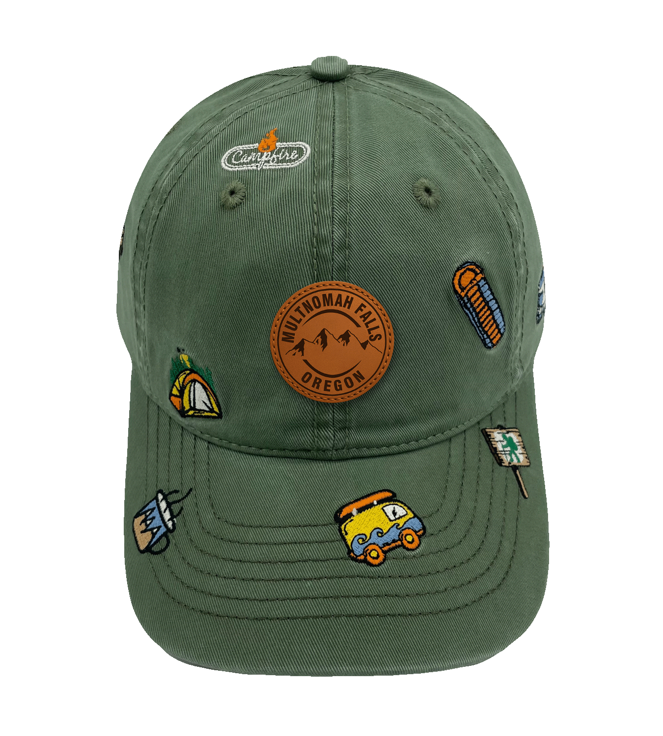 Multnomah Falls Oregon Embroidered Baseball Cap ¨C Road Trip Adventure Outdoor Camping Hat