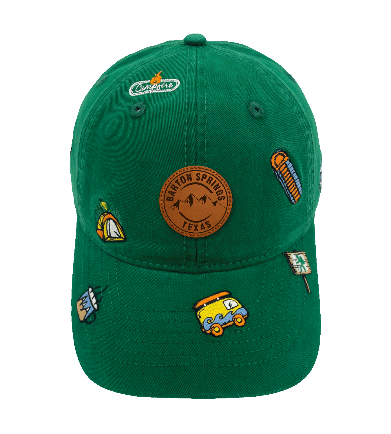 Barton Springs Texas Embroidered Baseball Cap ¨C Road Trip Adventure Outdoor Camping Hat