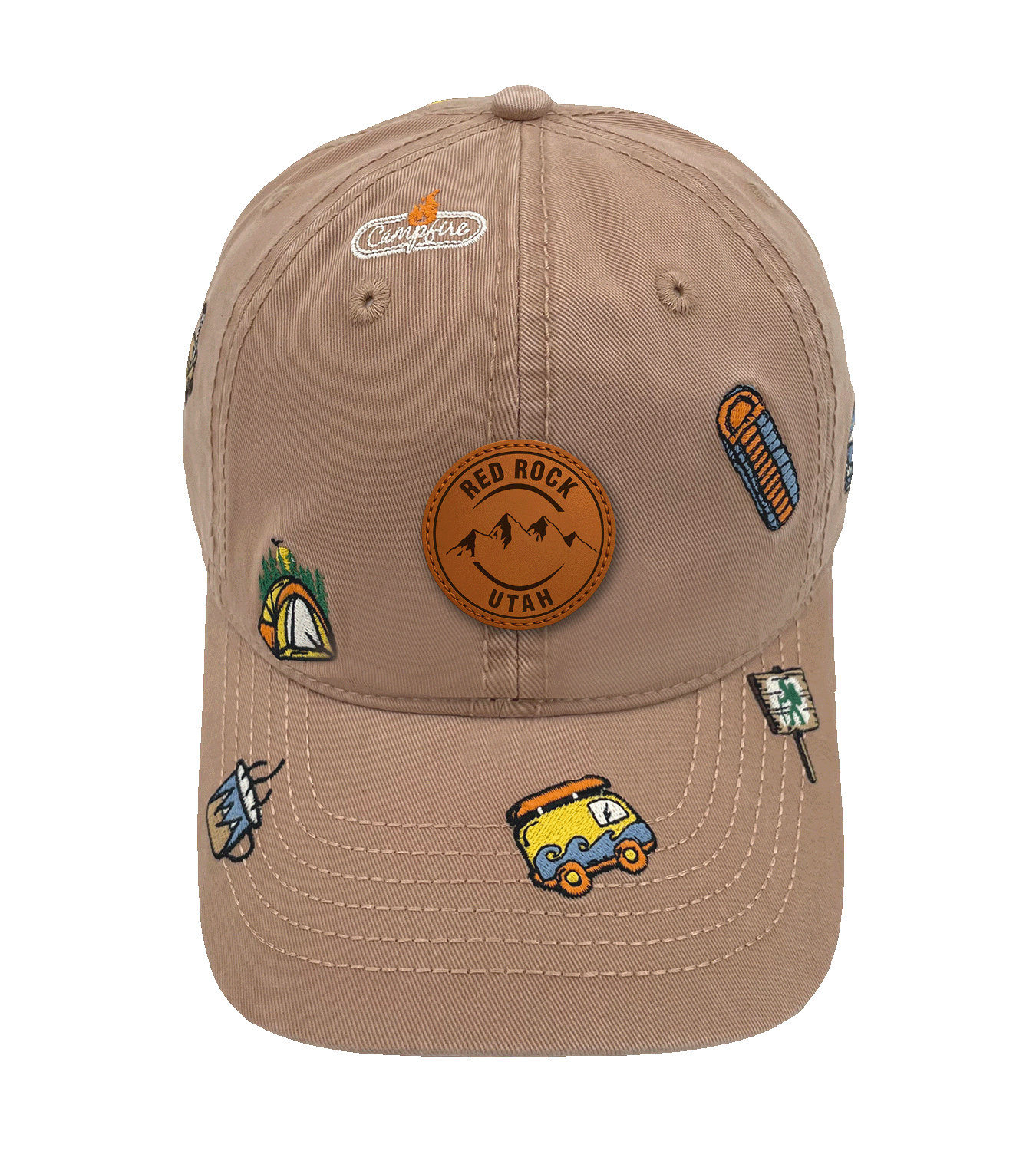 Utah Red Rock Camping Embroidered Baseball Cap ¨C Adventure Outdoor Travel Hiking Hat