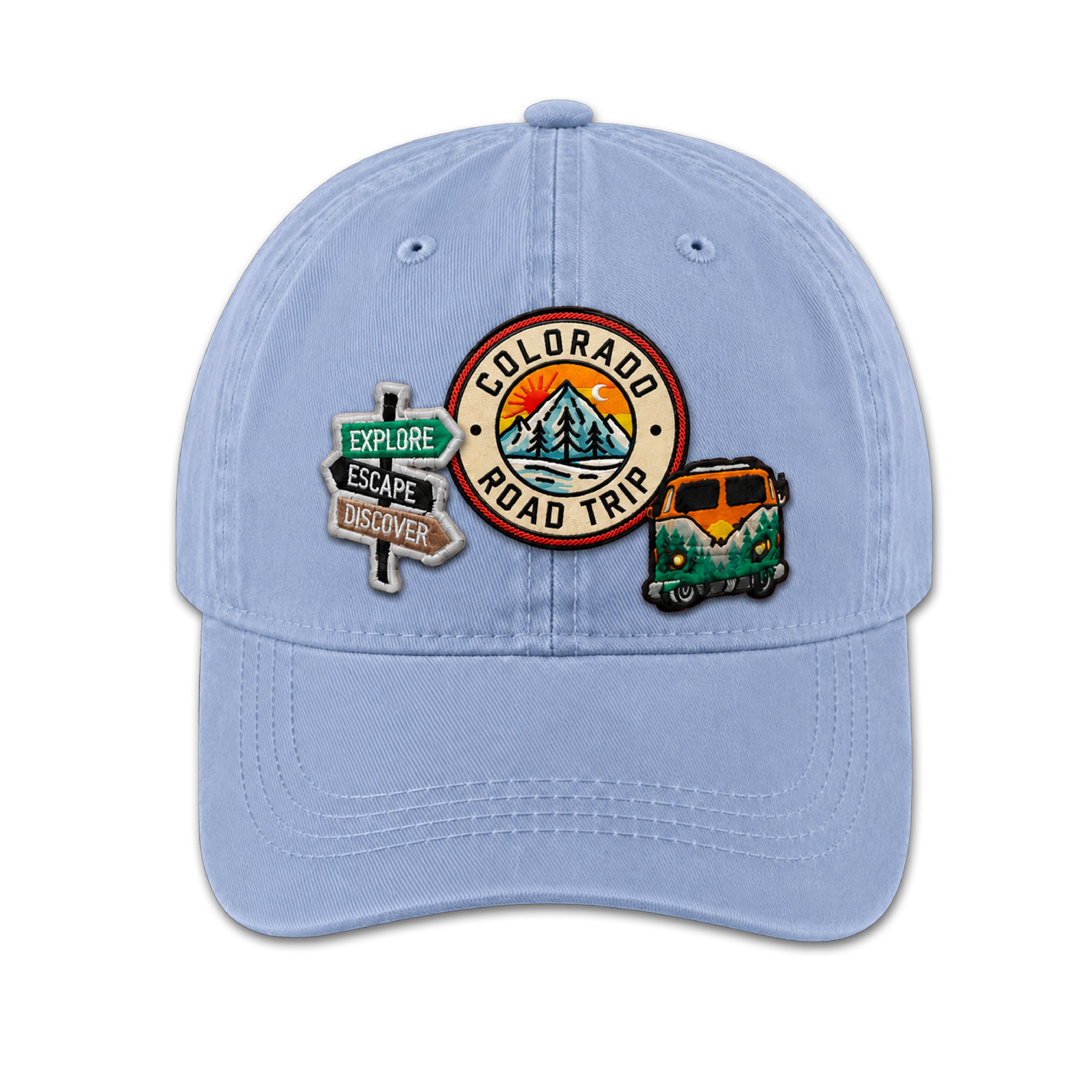 Colorado Triple Patch Adventure Baseball Cap