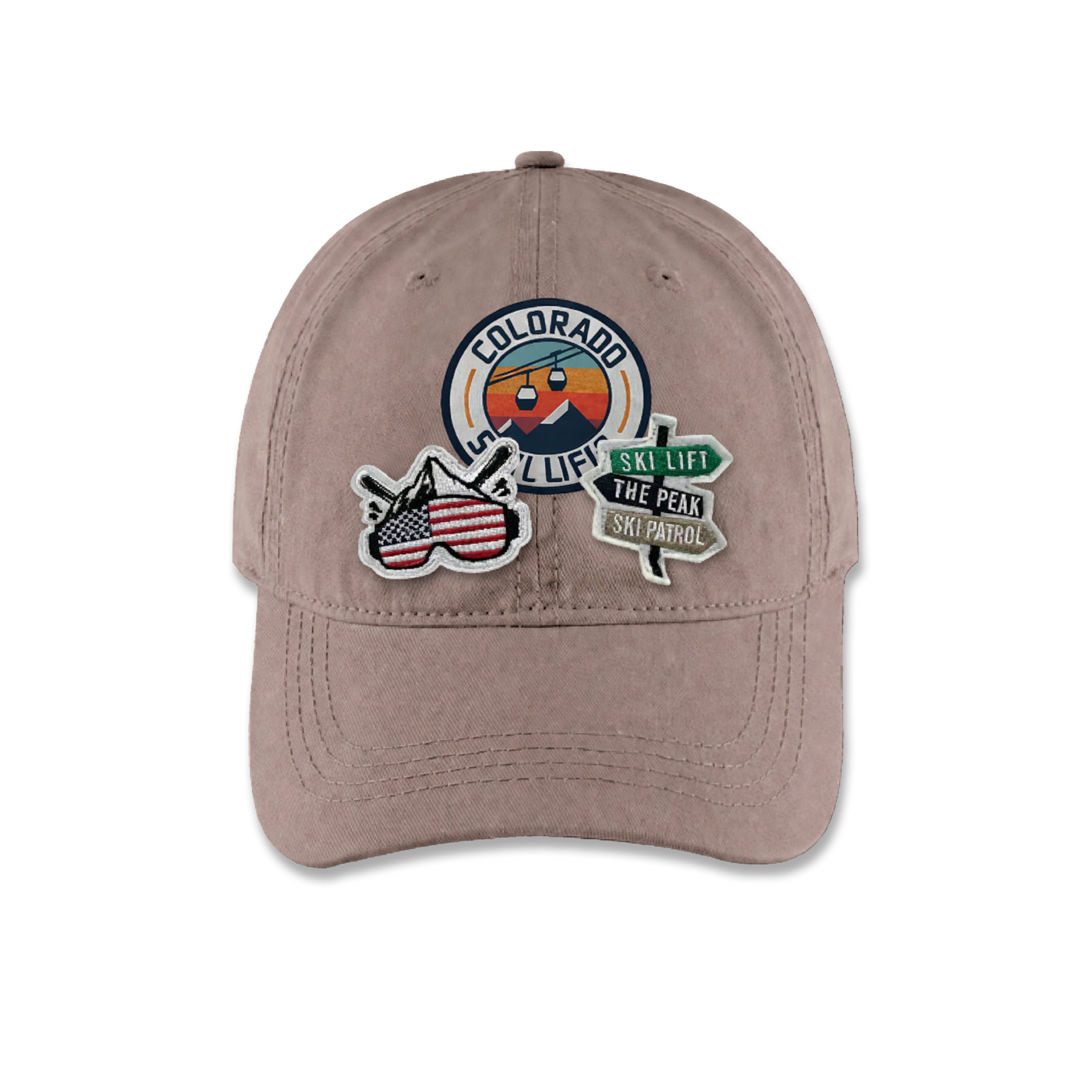 Colorado Ski Life Adventure Baseball Cap