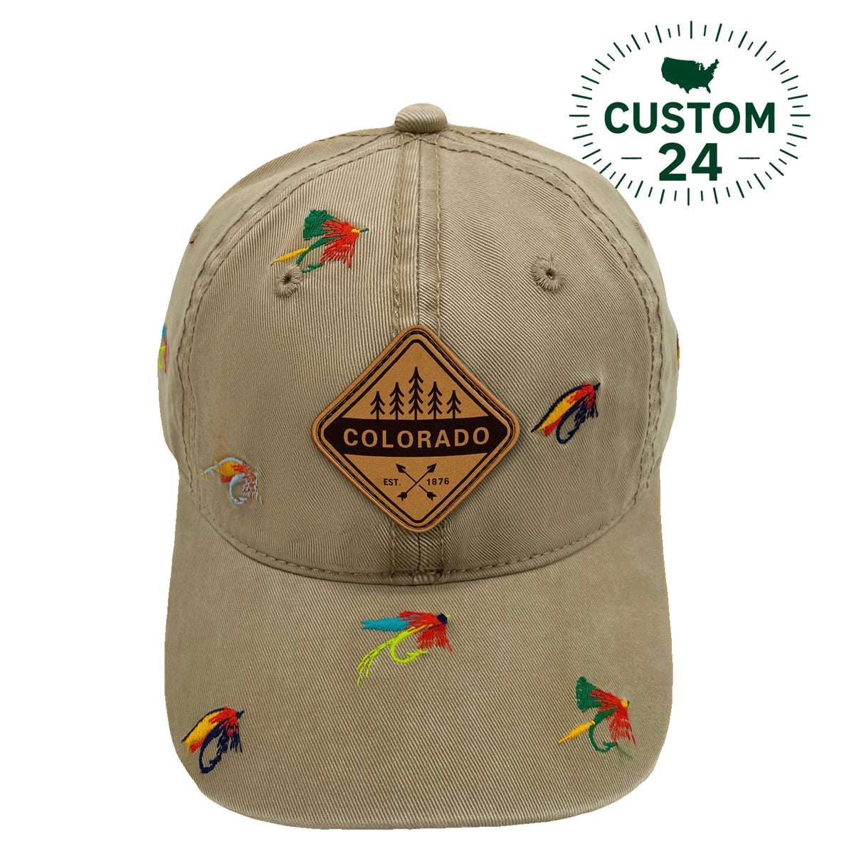 Colorado Embroidered Baseball Cap | Outdoor Adventure Hiking Fishing Patch Hat