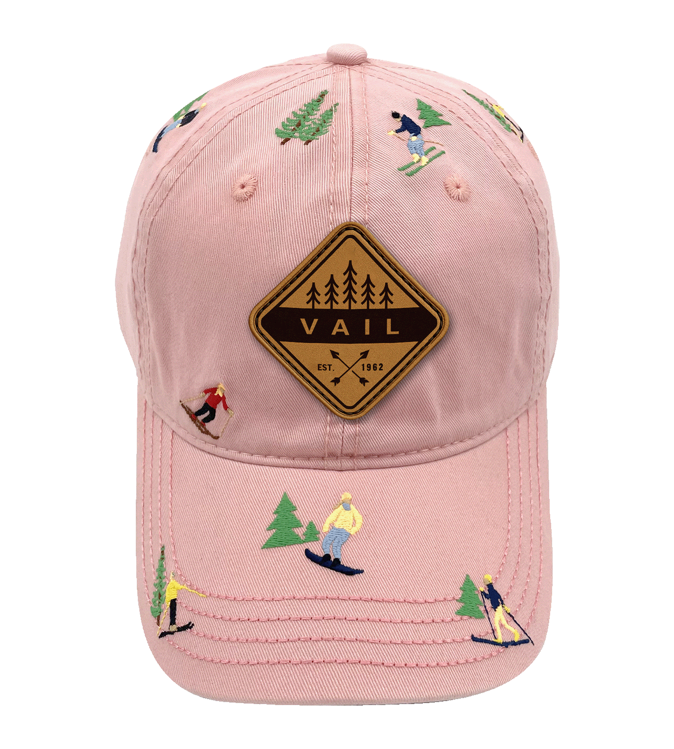 Vail Colorado Embroidered Baseball Cap, Ski Resort Snowboarding Outdoor Adventure Winter Hat