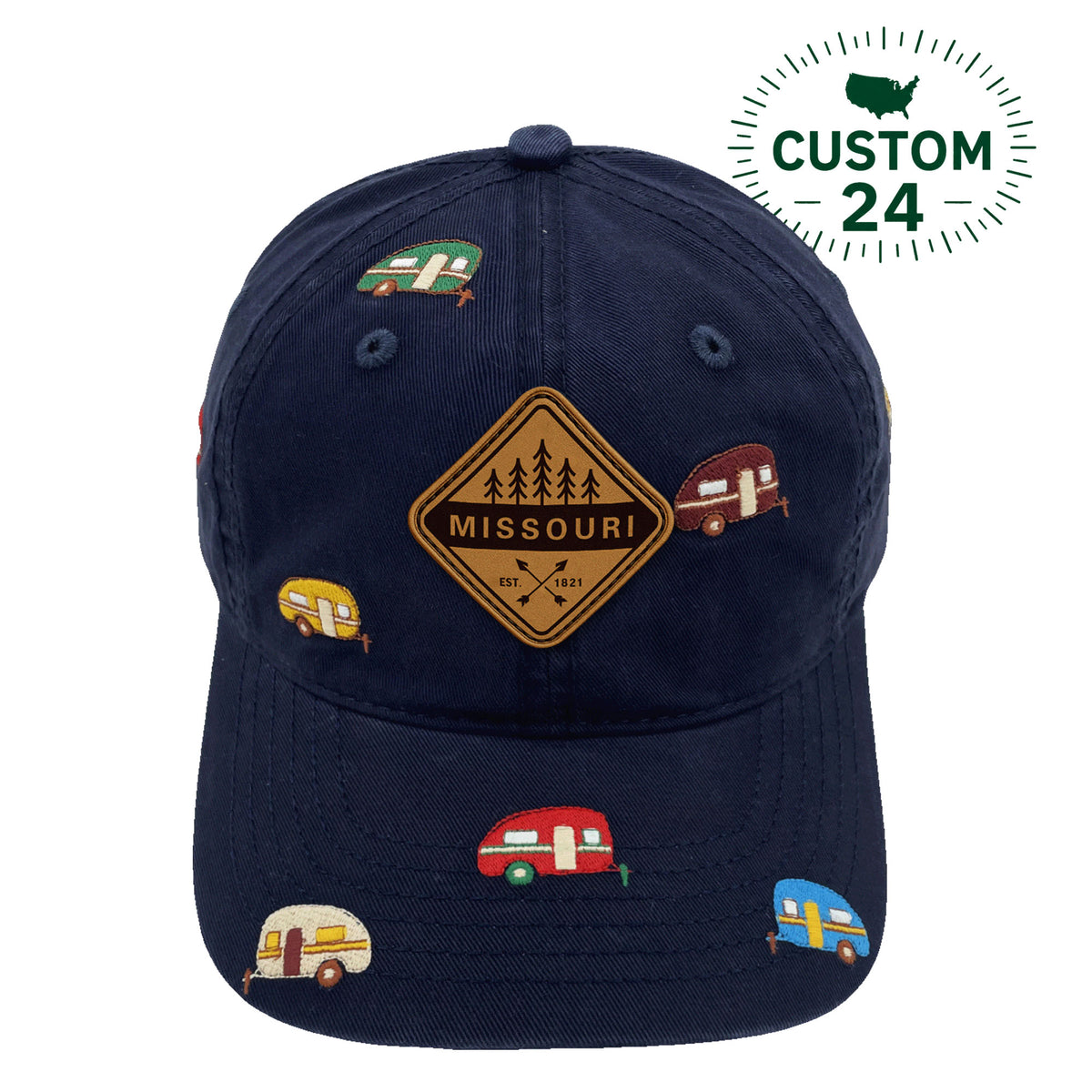Missouri Camper Embroidered Baseball Cap | Outdoor Adventure Road Trip Travel Hat