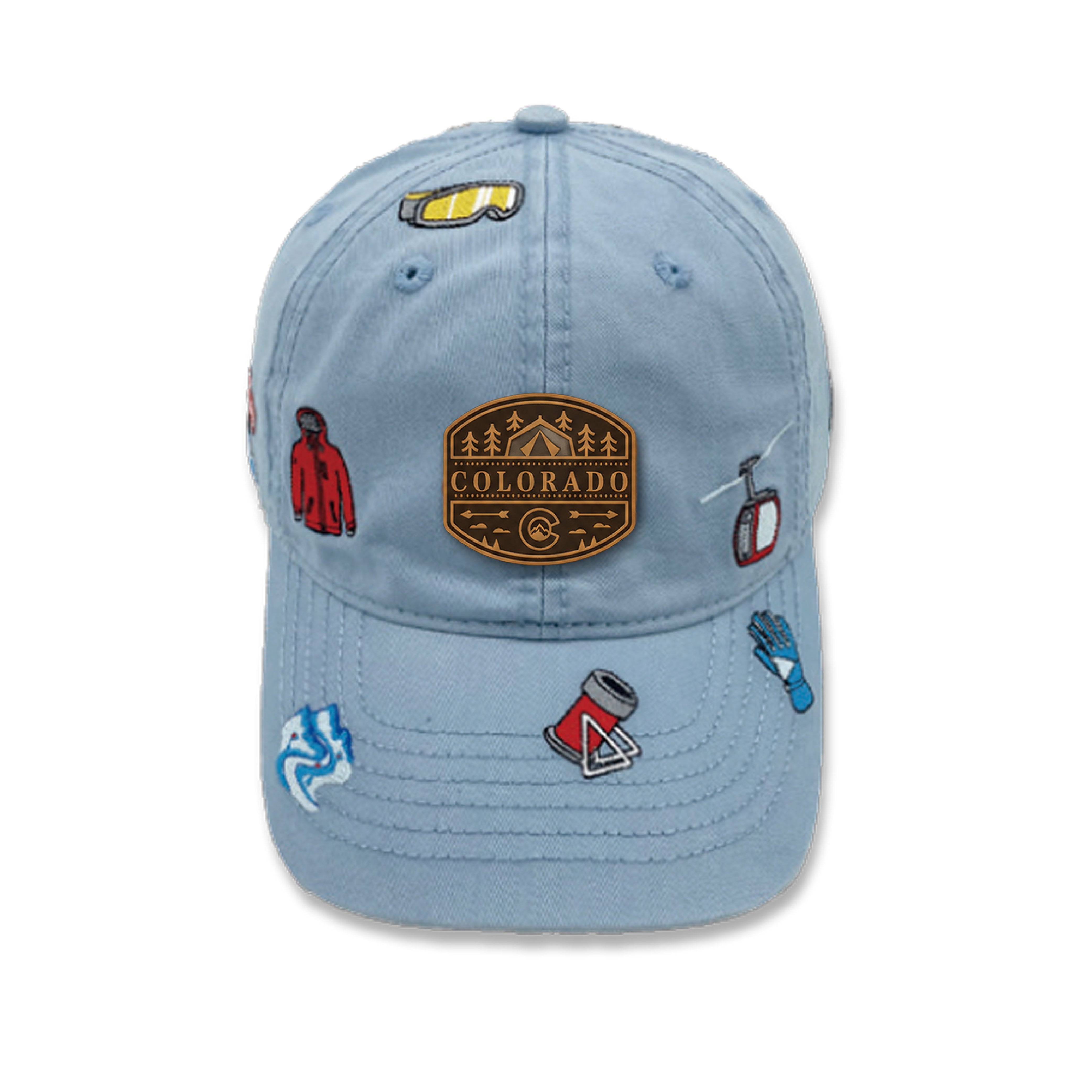 Vail & Breckenridge Colorado Embroidered Baseball Cap ¨C Ski Resort Hat