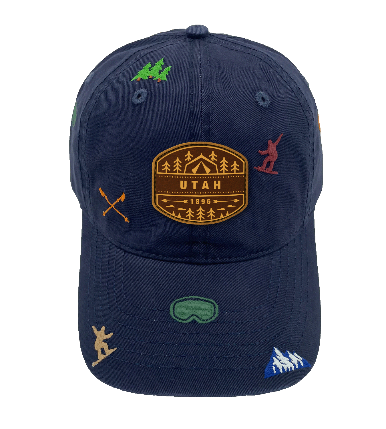 Snowbird Utah Embroidery Baseball Cap ¨C Winter Mountain Adventure Hat for Ski and Outdoor Lovers