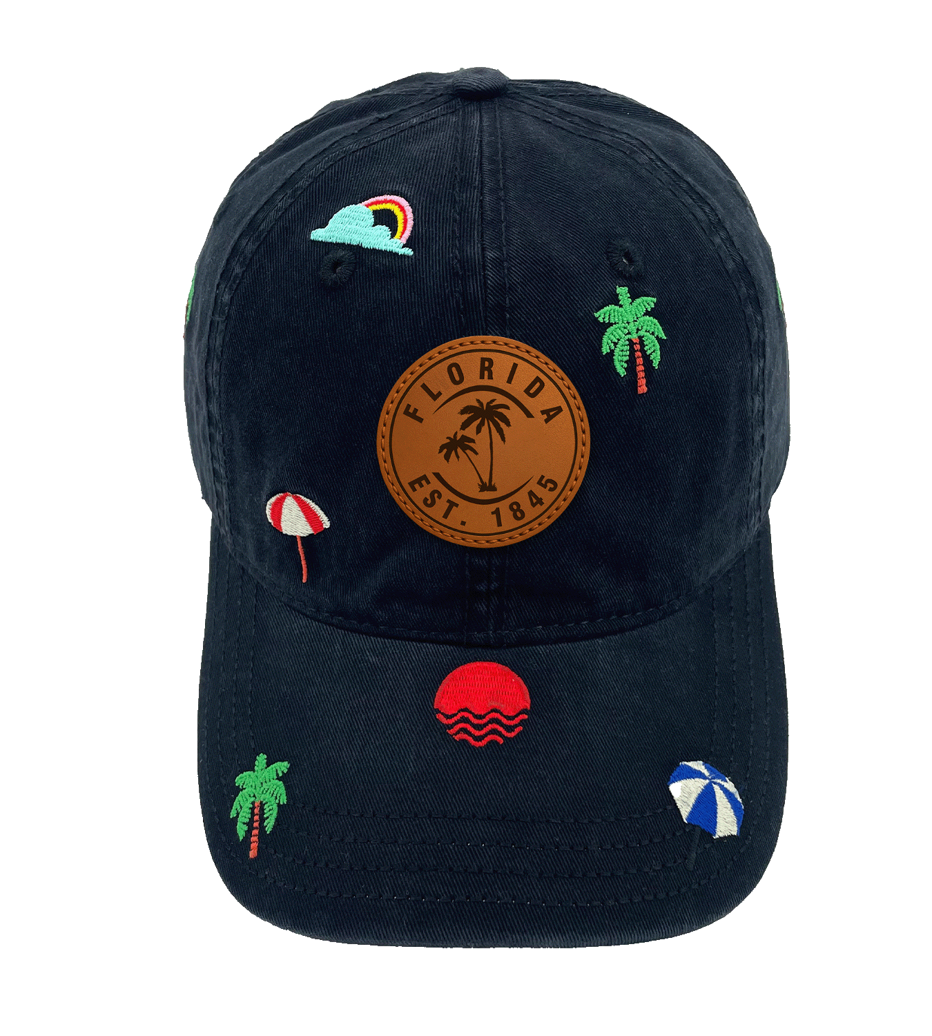 Florida Embroidery Baseball Cap ¨C Vacation Beach Hat for Ocean and Sunshine Lovers