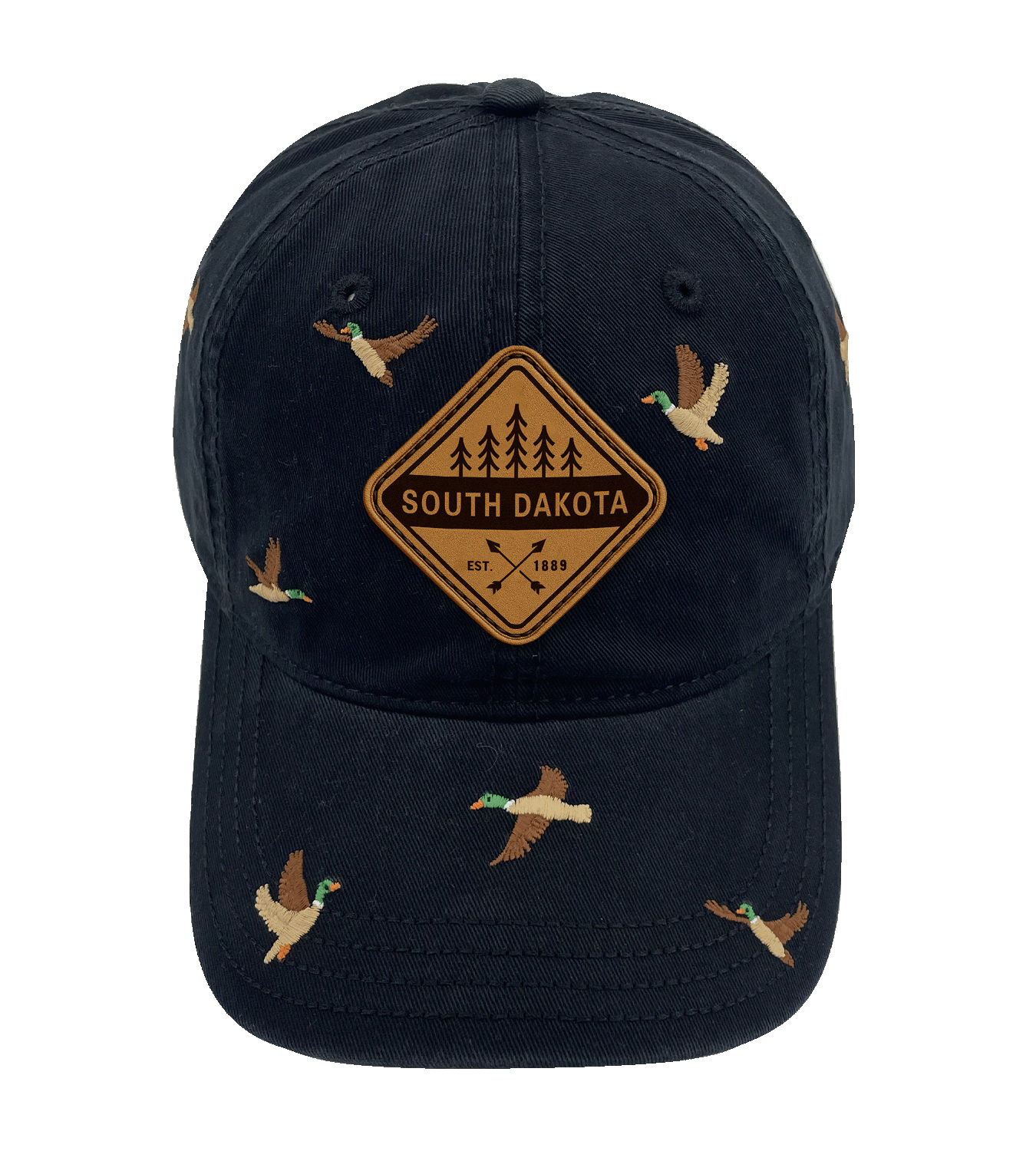 South Dakota Duck Embroidered Baseball Cap ¨C Nature Wildlife Adventure Hat for Travelers