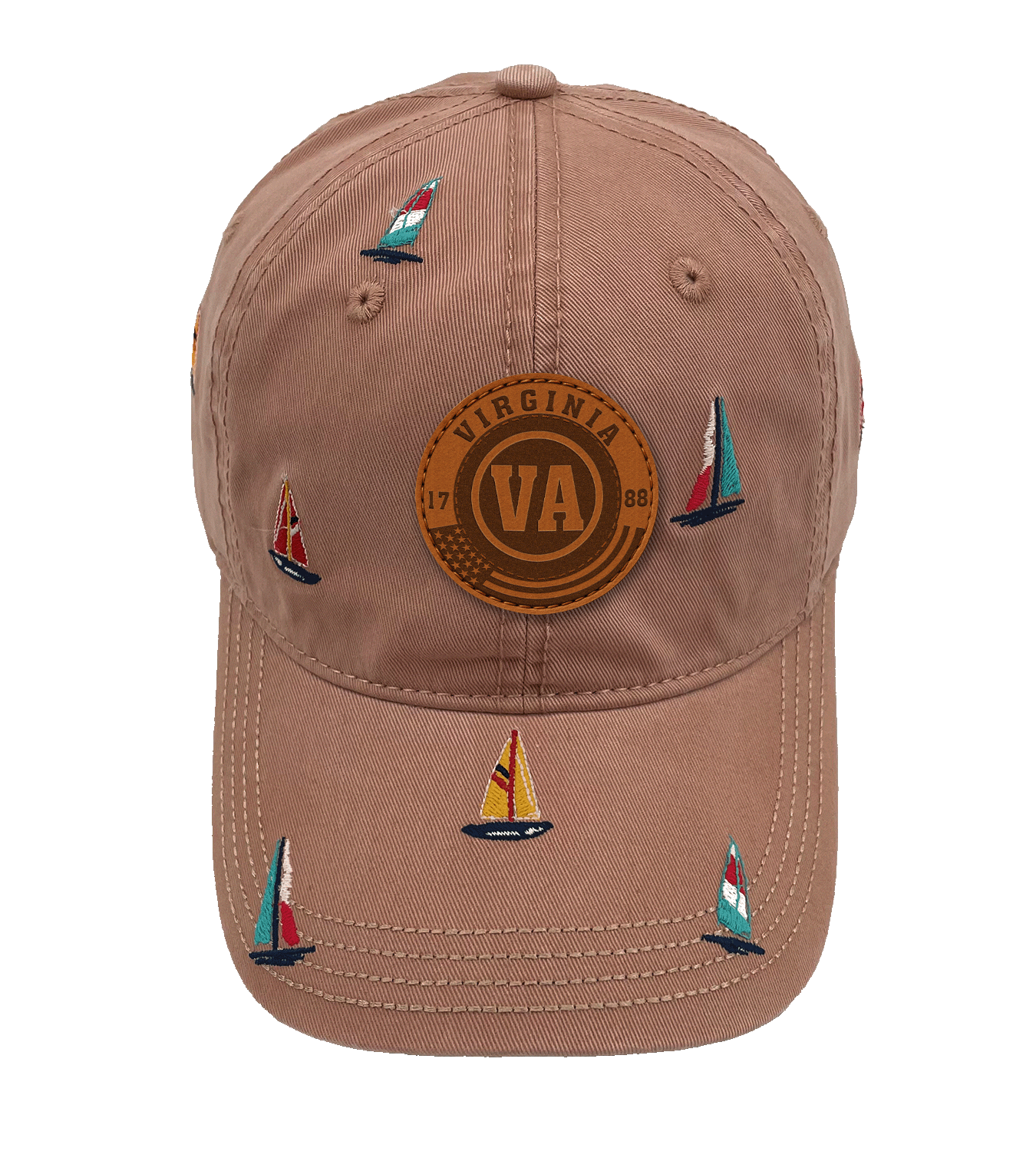 Virginia Sailing Baseball Cap ¨C Coastal Embroidered Nautical Boat Hat for Outdoor Travel