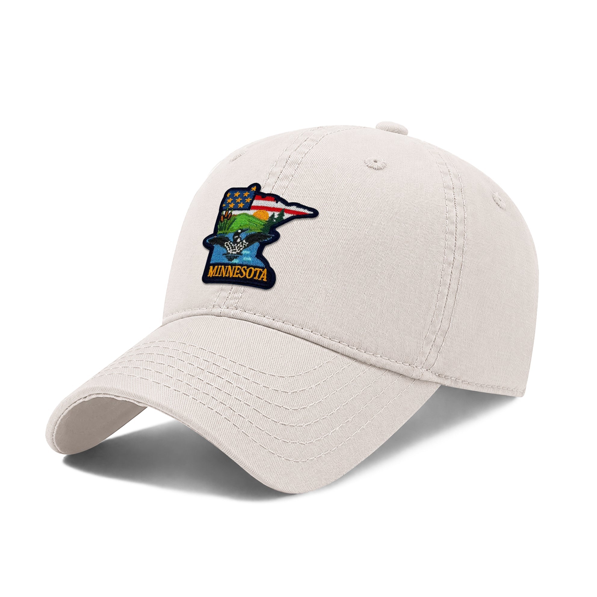Minnesota Plus Low Profile Garment Wash Cotton Baseball Caps Mens Womens State Icons