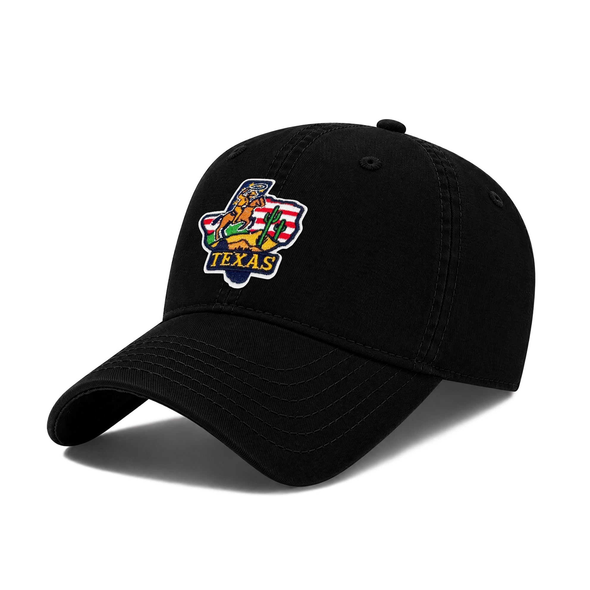 Texas As State Icons Low Profile Garment Wash Cotton Baseball Caps Mens Womens