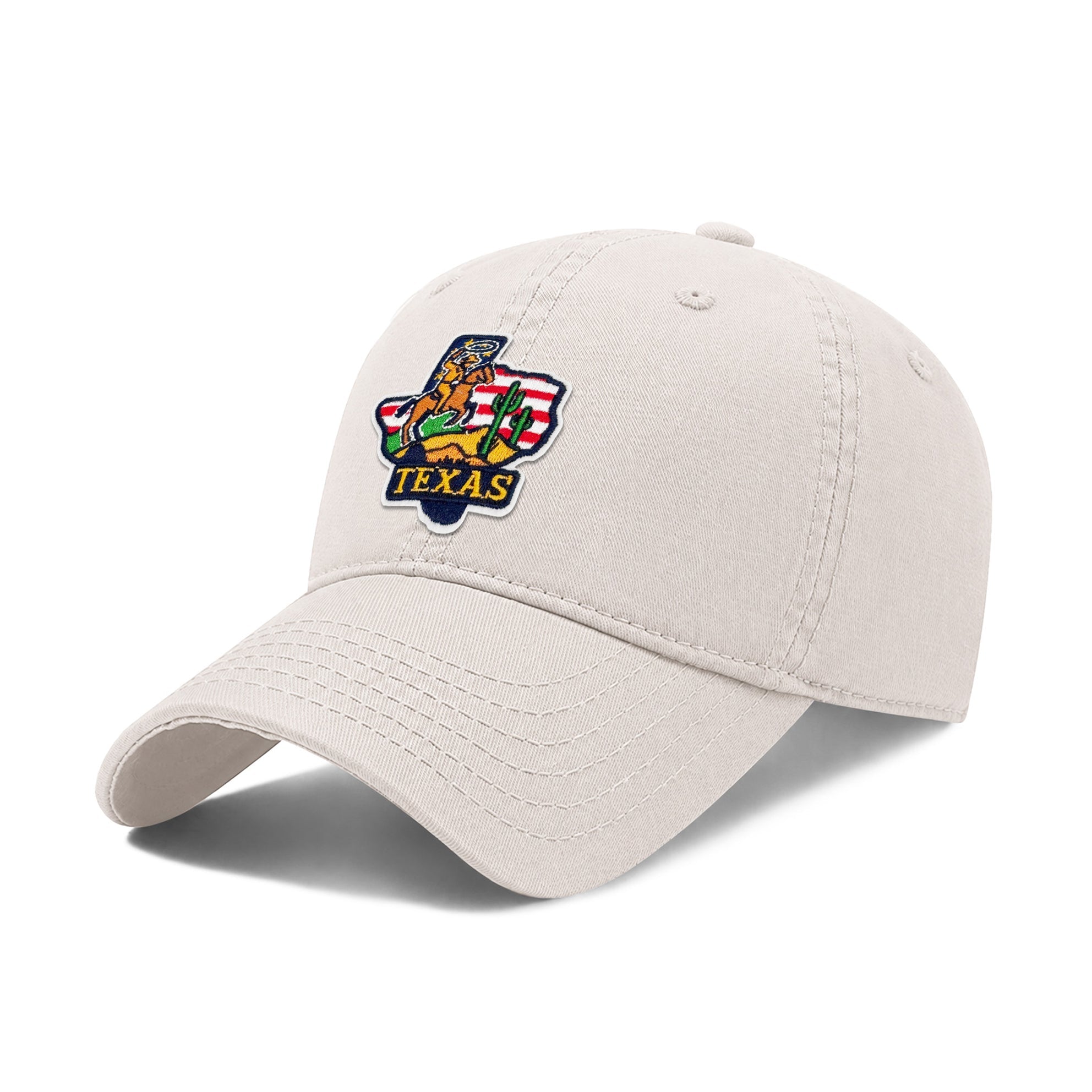 Texas As State Icons Low Profile Garment Wash Cotton Baseball Caps Mens Womens