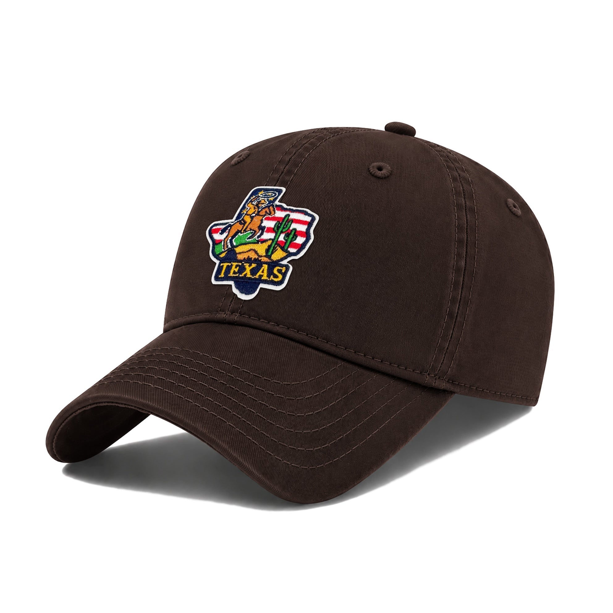 Texas As State Icons Low Profile Garment Wash Cotton Baseball Caps Mens Womens