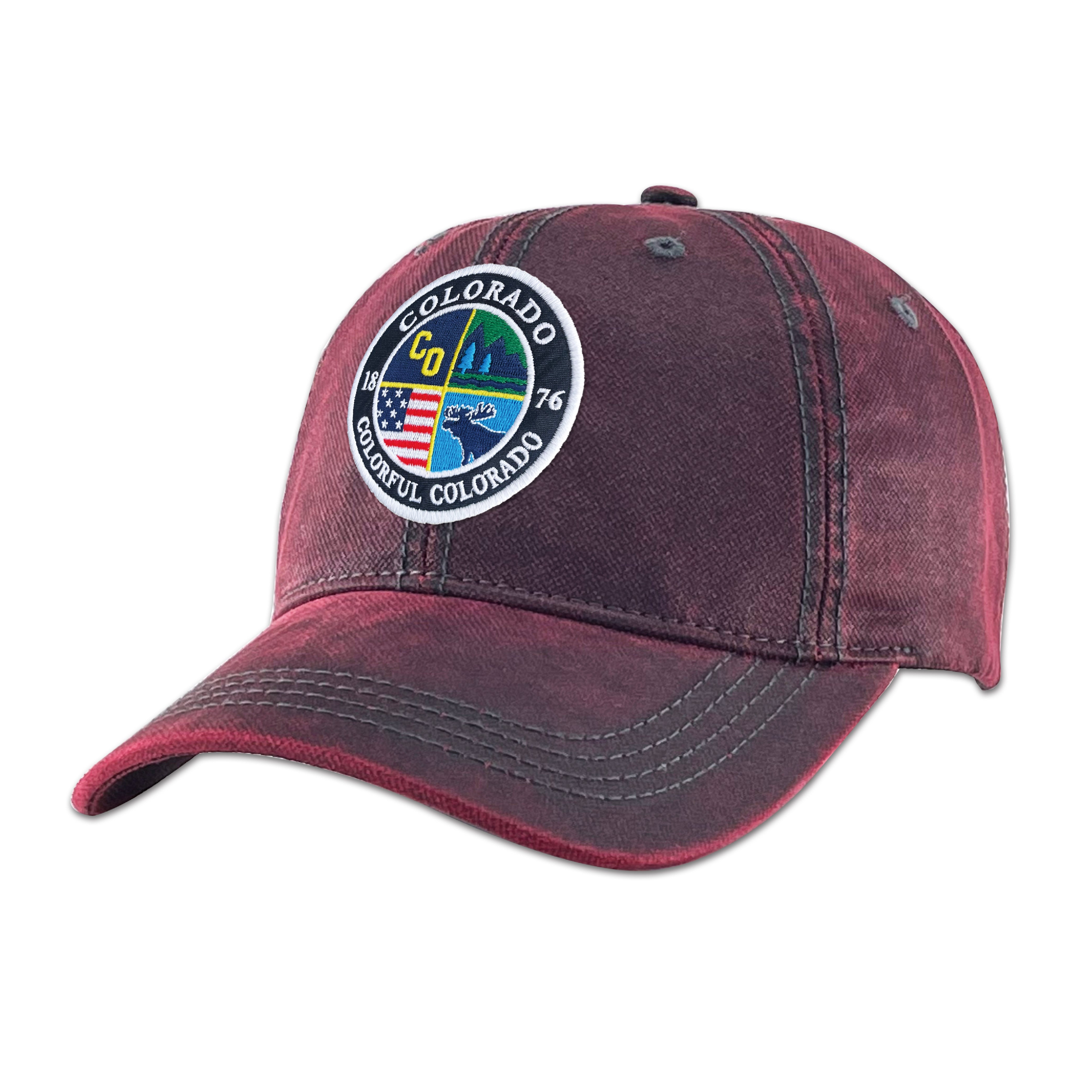 Colorado Vintage Washed Baseball Cap ¨C Outdoor Adventure Travel Hat