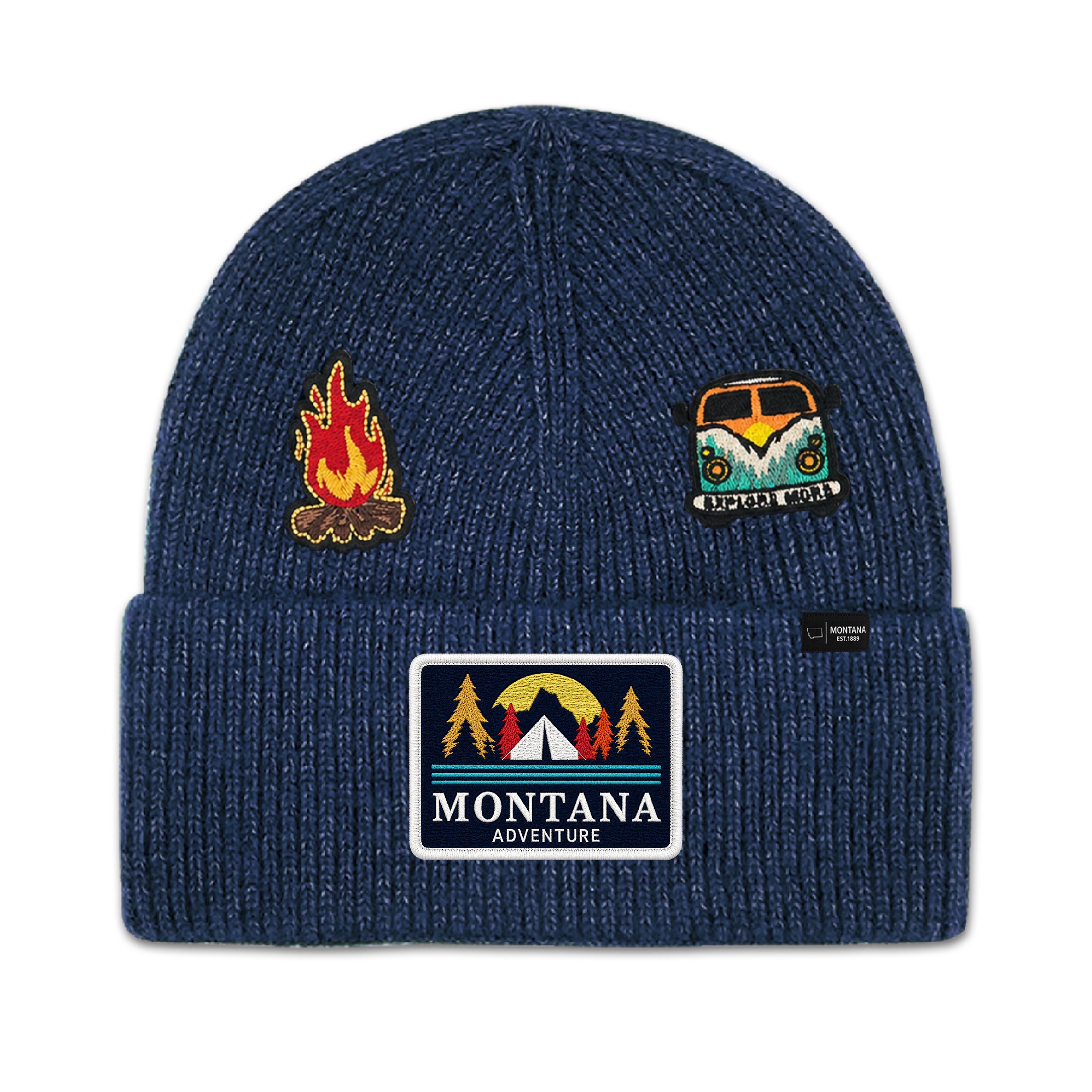 Montana Adventure Camping Knit Beanie for Outdoor Travel