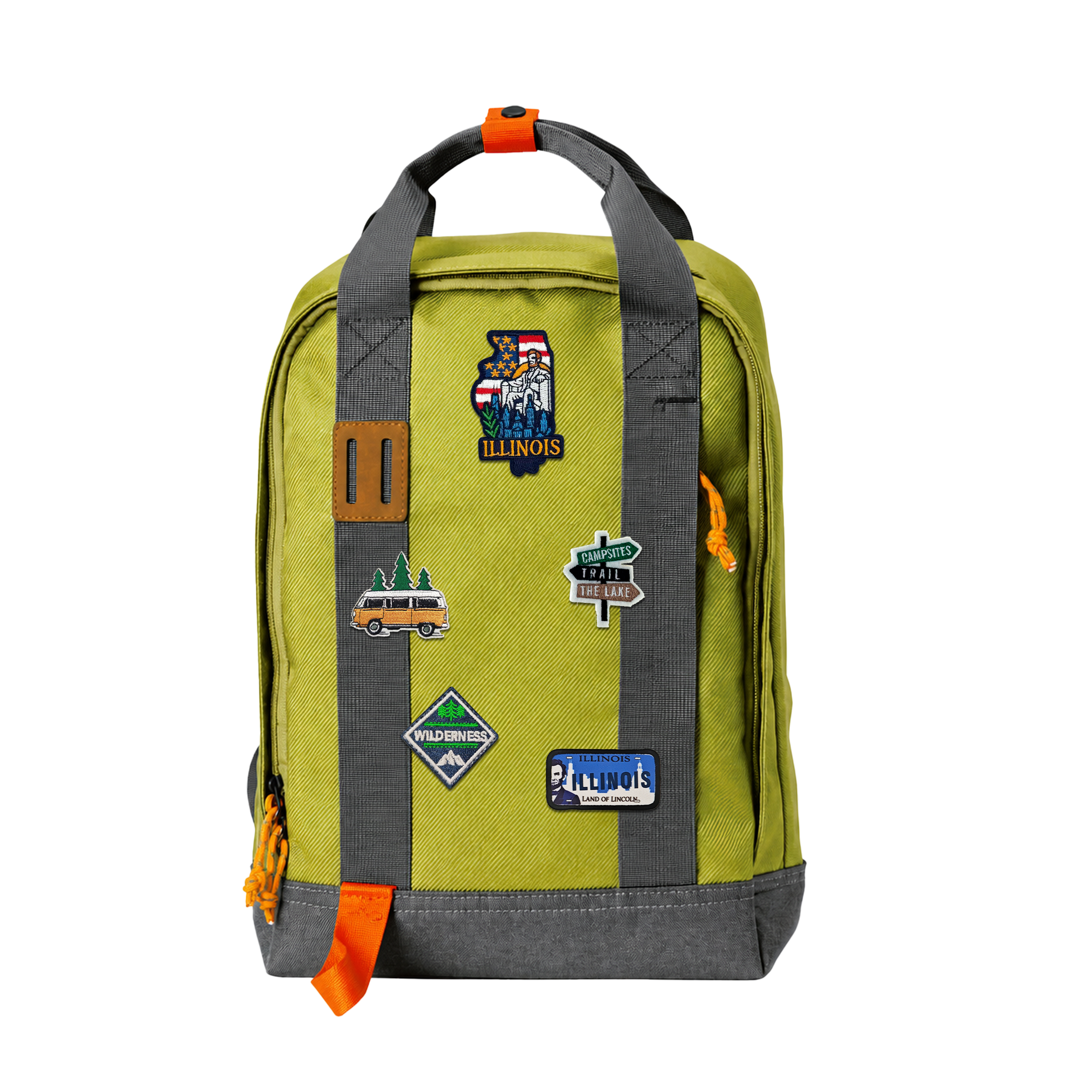 Illinois Landmark Laptop Backpack | Waterproof Heritage Travel Bag for Gift & Tourism Retailers