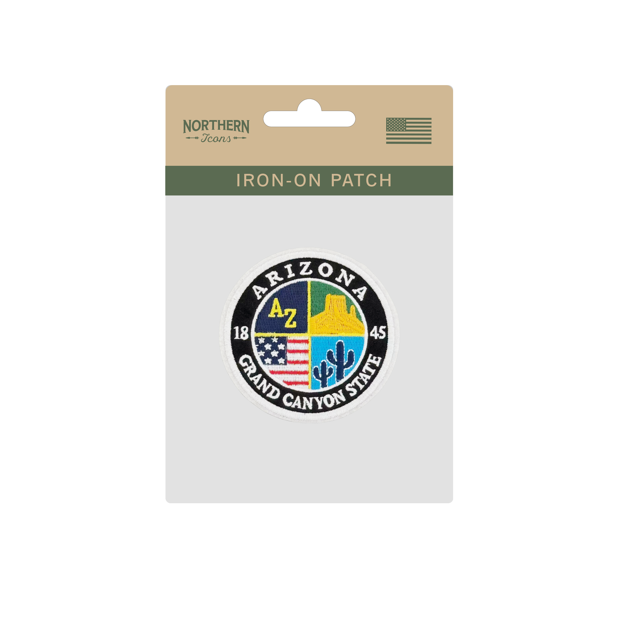 Arizona Grand Canyon State Embroidered Patch Vintage Badge Travel Souvenir