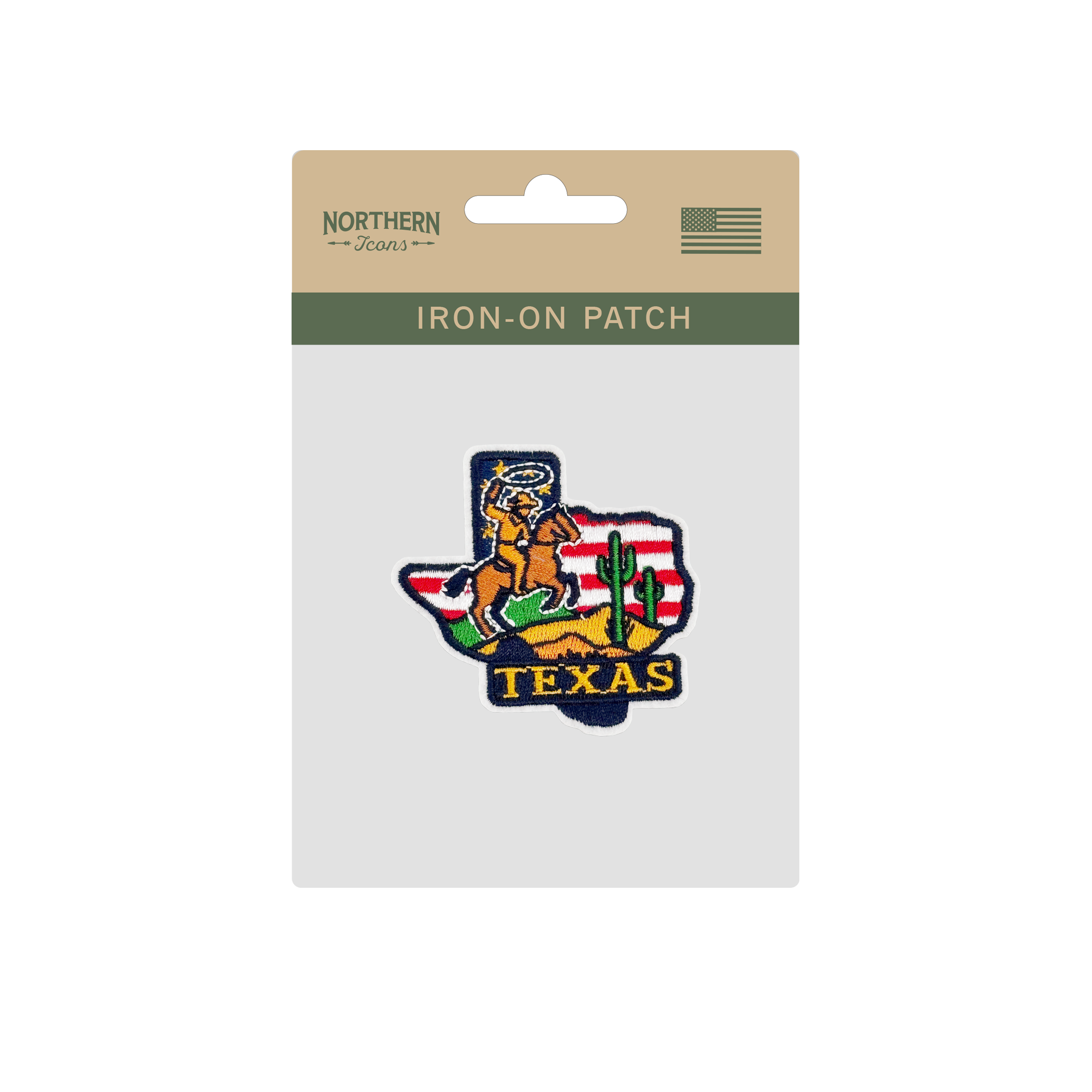 Texas Cowboy Rodeo Embroidered Patch Iron On State Souvenir Badge