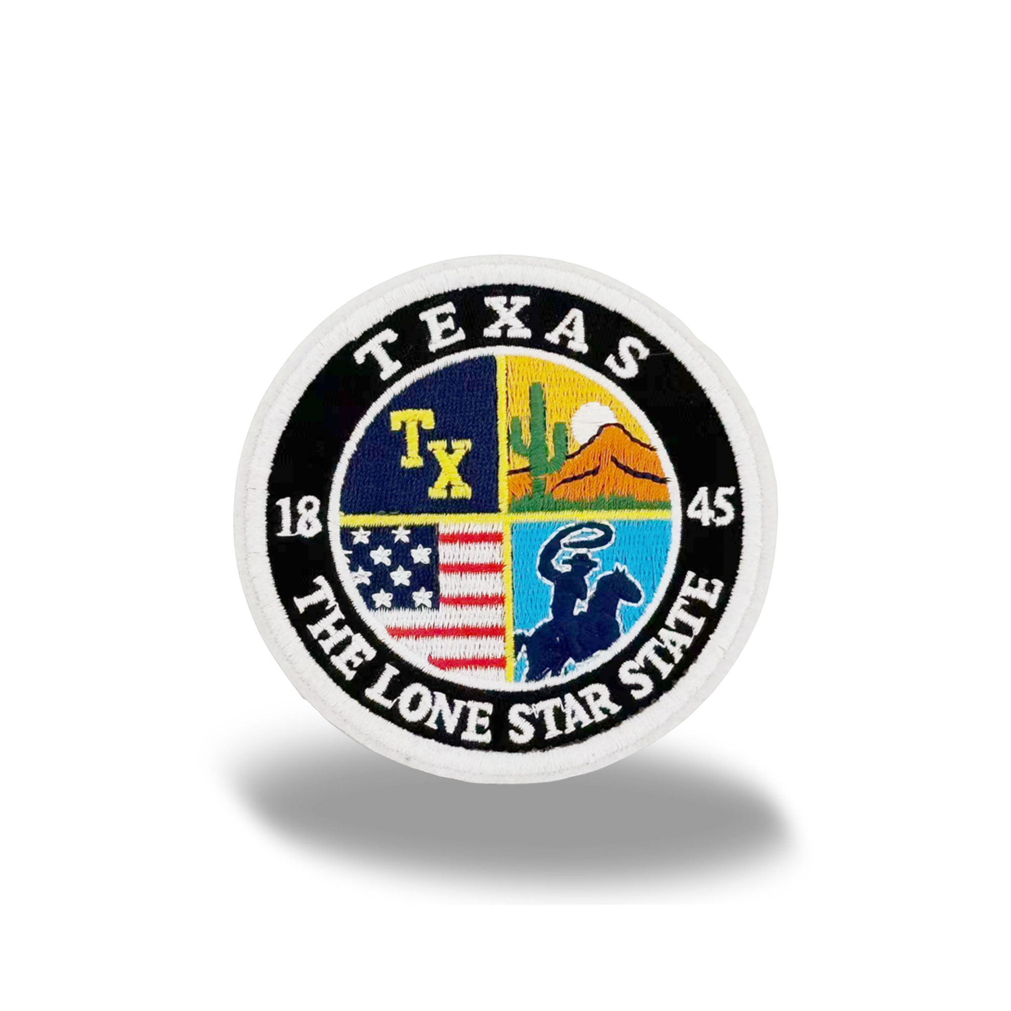 Texas Lone Star State Embroidered Patch – Western Desert Cowboy State Badge