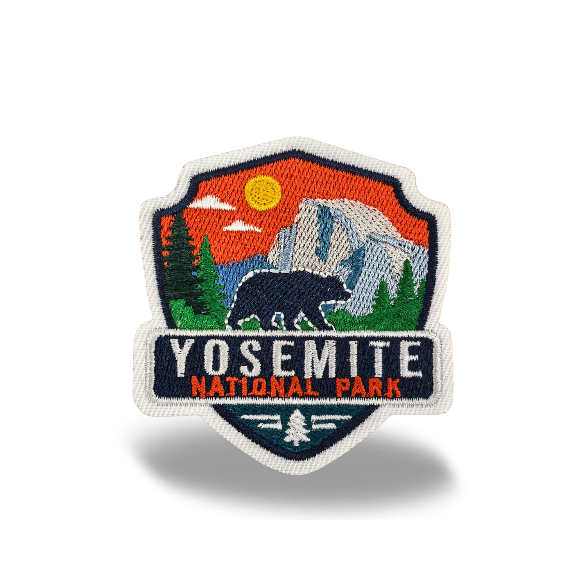 Yosemite National Park Embroidered Iron-on Patch | California Travel Souvenir Patch for Hats, Jackets & Backpacks