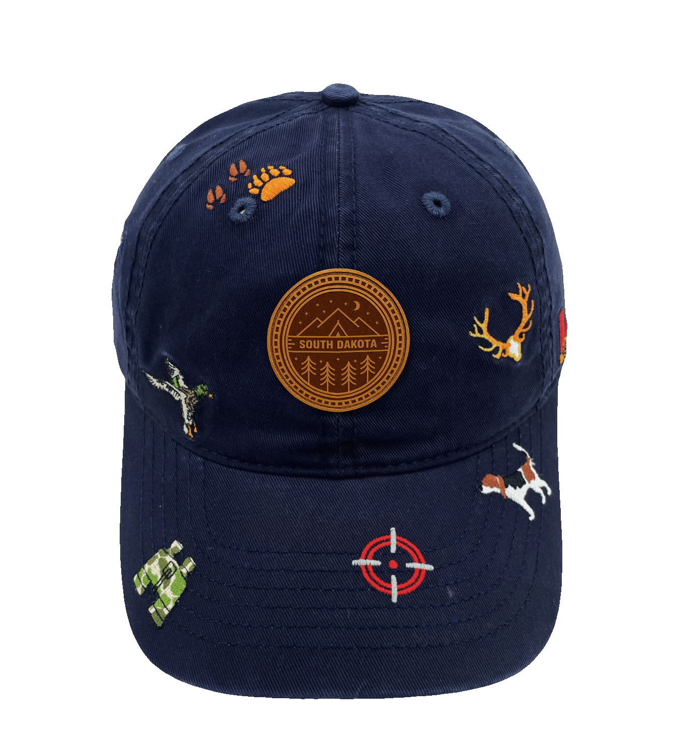South Dakota Outdoor Embroidered Baseball Cap, Hunting Wildlife Hat for Nature Lovers