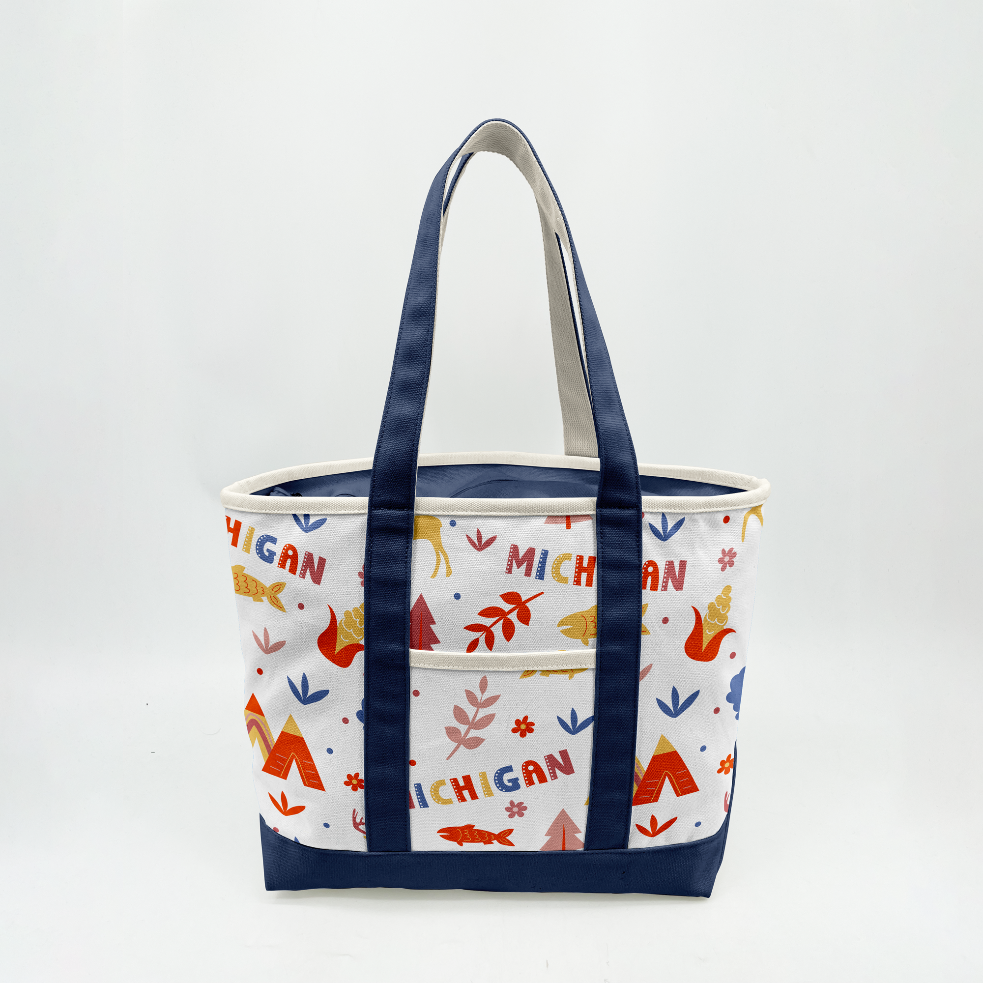 Michigan Adventure Canvas Tote Bag – Nature & Travel Inspired Carryall