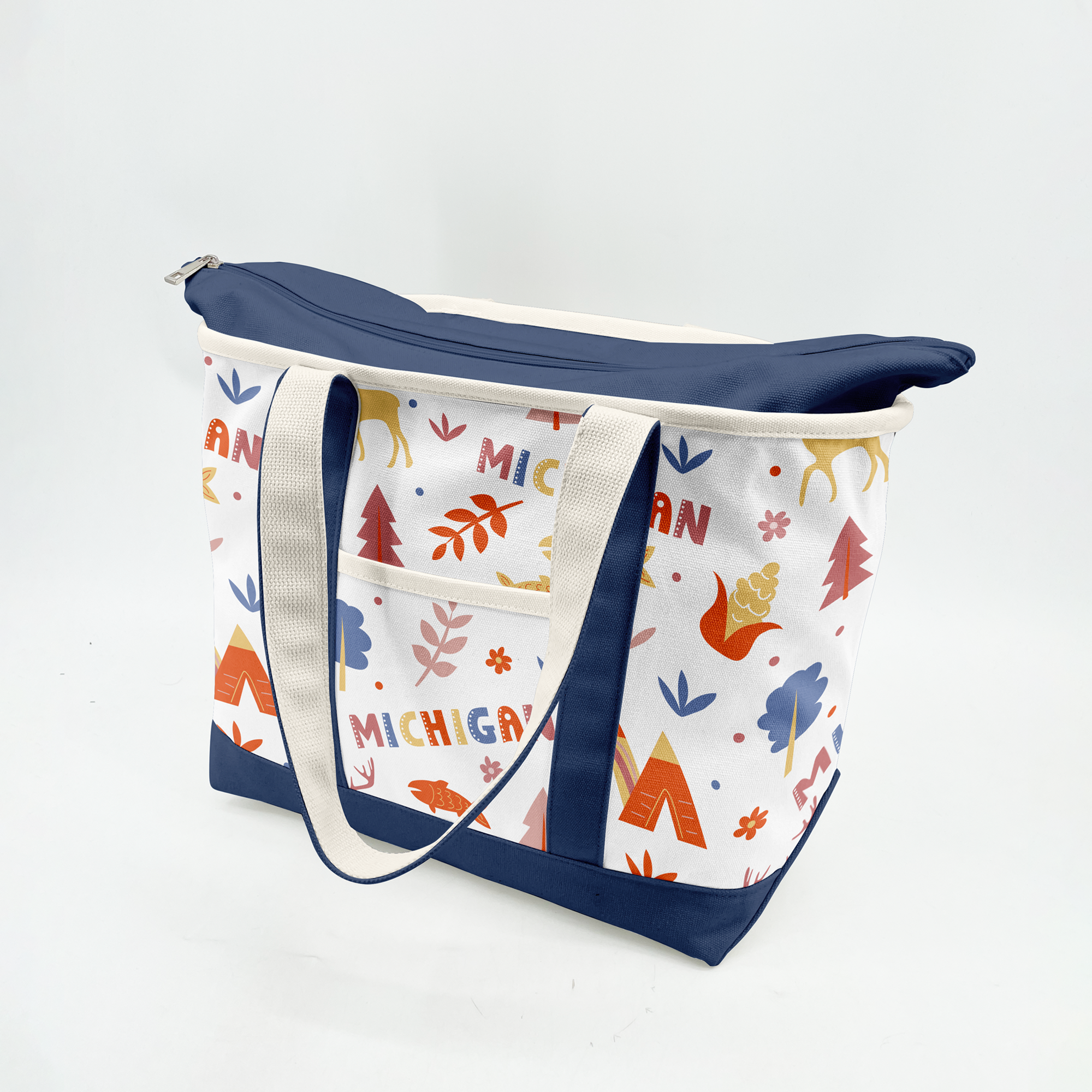 Michigan Adventure Canvas Tote Bag – Nature & Travel Inspired Carryall