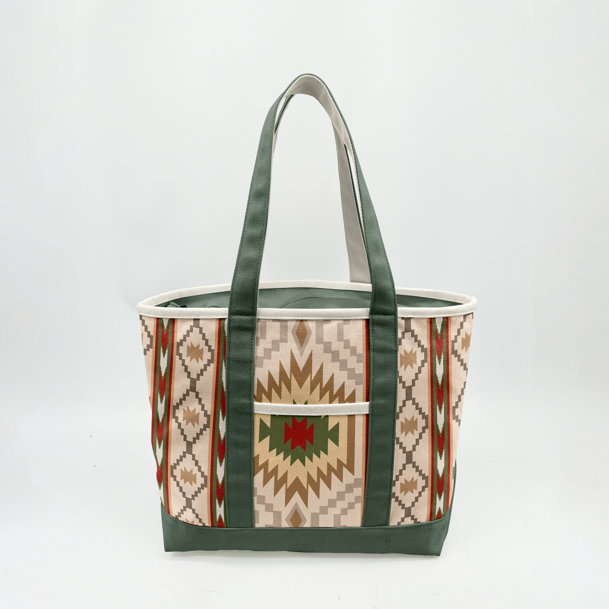 Southwest Desert Pattern Canvas Tote Bag – Adventure Style Carryall