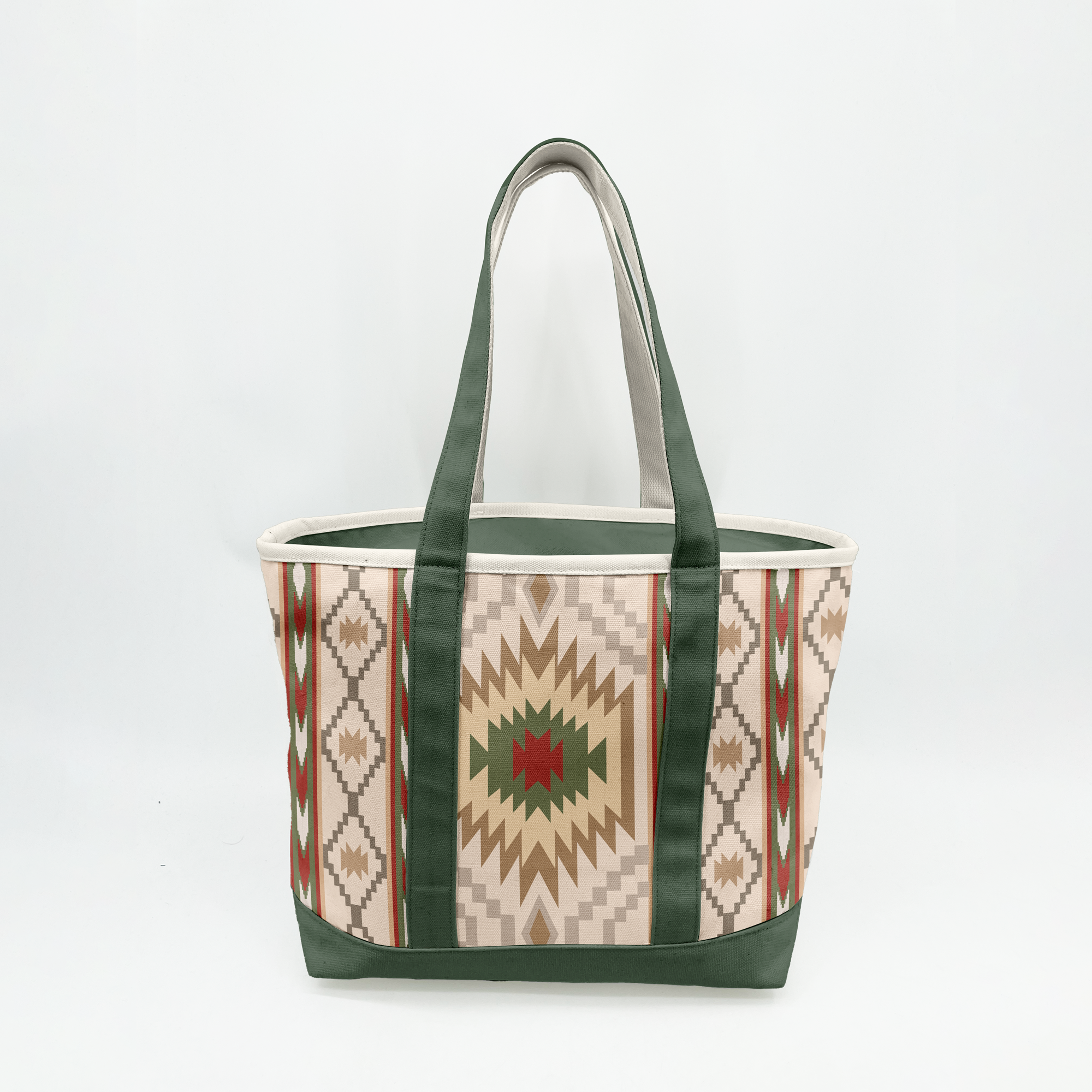 Southwest Desert Pattern Canvas Tote Bag – Adventure Style Carryall