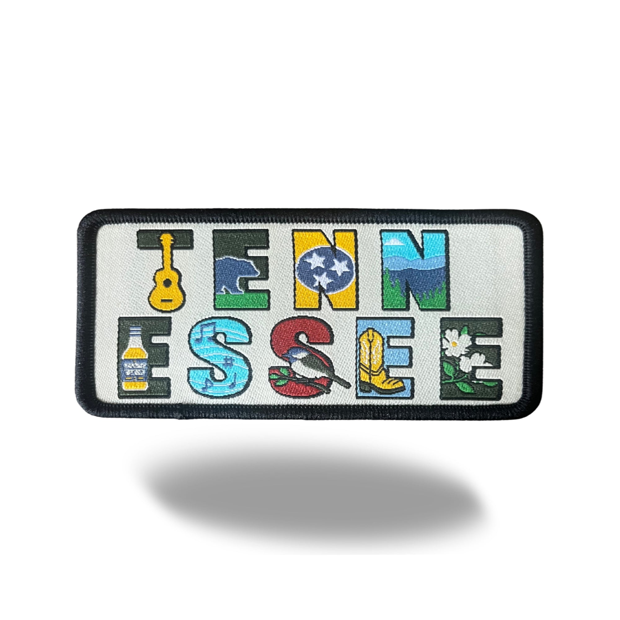 Tennessee State Iron-on Embroidered Patch | USA Travel Souvenir Patch for Hats, Jackets & Backpacks